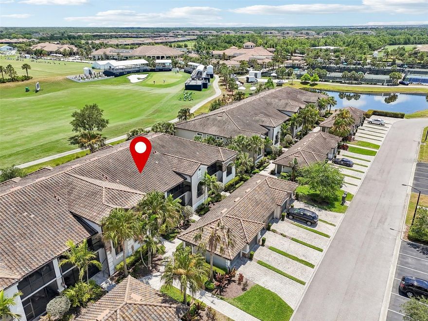 Enjoy resort-style living with breathtaking sunrise views overlooking Commander #9! Beautifully updated Diangelo second-floor Veranda in Lakewood National Golf Club, offered turnkey furnished and available January–March 2026. This 2BR/2BA + den condo features 1,336 sq. ft., a detached 1-car garage, and two screened lanais—one overlooking the golf course and clubhouse, the other ideal for sunset lounging. Interior highlights include impact-rated windows/sliders, porcelain tile flooring, luxury plank flooring in bedrooms, custom electronic shades, two king beds, and a Murphy bed in the den. The kitchen features stainless-steel appliances, coastal granite counters, and a lowered counter-height island with open-concept flow. Bundled golf membership includes access to two Arnold Palmer–designed championship courses, resort pool, Tiki bar, clubhouse dining, spa, fitness center, tennis, pickleball, and bocce plus an active calendar of social events. Utilities included and electricity up to $100 a month. Guard gated and roaming security service. Convenient to shopping, dining, medical facilities, and beaches. Pet friendly, no smoking.
Available January–March 2026 | 3-month minimum | Tenant responsible for HOA Transfer Fee of $642 | Tourist Tax | $300 Pet Fee | $300 Cleaning Fee | $2,000 Refundable Security Deposit
