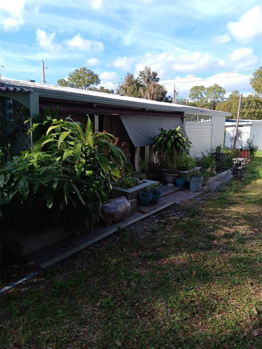 Very clean  and comfortable. Totally remodel inside and outside.  All new subfloors 5 years ago, roof is rubber. Very nice patio area with tv, ac, utility sink and lights. Lots of storage in the outside laundry room. Washer and dryer stays also the new dishwasher inside stays. New refrigerator and new stove are negotiable to stay if needed. Lot rent is approx. $600 monthly. 
Show more