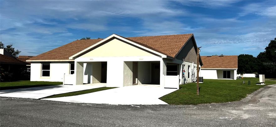 Under Construction. COME ENJOY THIS 2025 BUILD CONDO APARTMENT, located conviniently in the Imperial Lakes Area, close to the publix shopping center and only minutes to Lakeland.  This small looped neighborhood features, a pool house, heated pool for those few florida winter days, meeting area in pool, bbq for owners use and kitchen.  Condo's are 2/2 with 1 car carport and storage area, condo features, vinyl flooring in common areas, carpet in bedrooms, master with walk in closet and master bathroom.  Special incentives for Buyers who bring own financing, Seller Financing availble