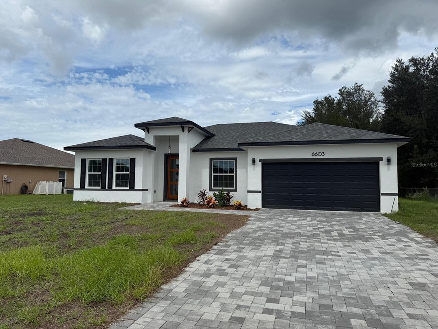 Stunning New Construction Home in Prime Ocala Location – 4 Bedrooms, Designer Finishes, Move-In Ready!

Welcome to your dream home in beautiful Ocala! This brand-new construction offers the perfect blend of style, comfort, and functionality. With 4 spacious bedrooms and 2 full bathrooms, this home is thoughtfully designed to meet the needs of today’s modern family.

Step inside to an open floorplan that features a large, airy living room and a generously sized dining area—ideal for entertaining or relaxing with loved ones. The kitchen is a true showstopper, boasting solid wood cabinets, elegant stone countertops, and sleek appliances included, making it a chef’s delight from day one.

The primary suite is your personal retreat, complete with a luxurious walk-in closet, while the additional bedrooms each come with built-in closets for maximum storage and convenience.

A 2-car attached garage adds practicality, and the location can’t be beat—situated near a major road for easy commuting and close to highly rated schools, shopping, and dining.

Don’t miss your chance to own this beautiful new home in one of Ocala’s most desirable areas. Schedule your private tour today and fall in love with everything this home has to offer!