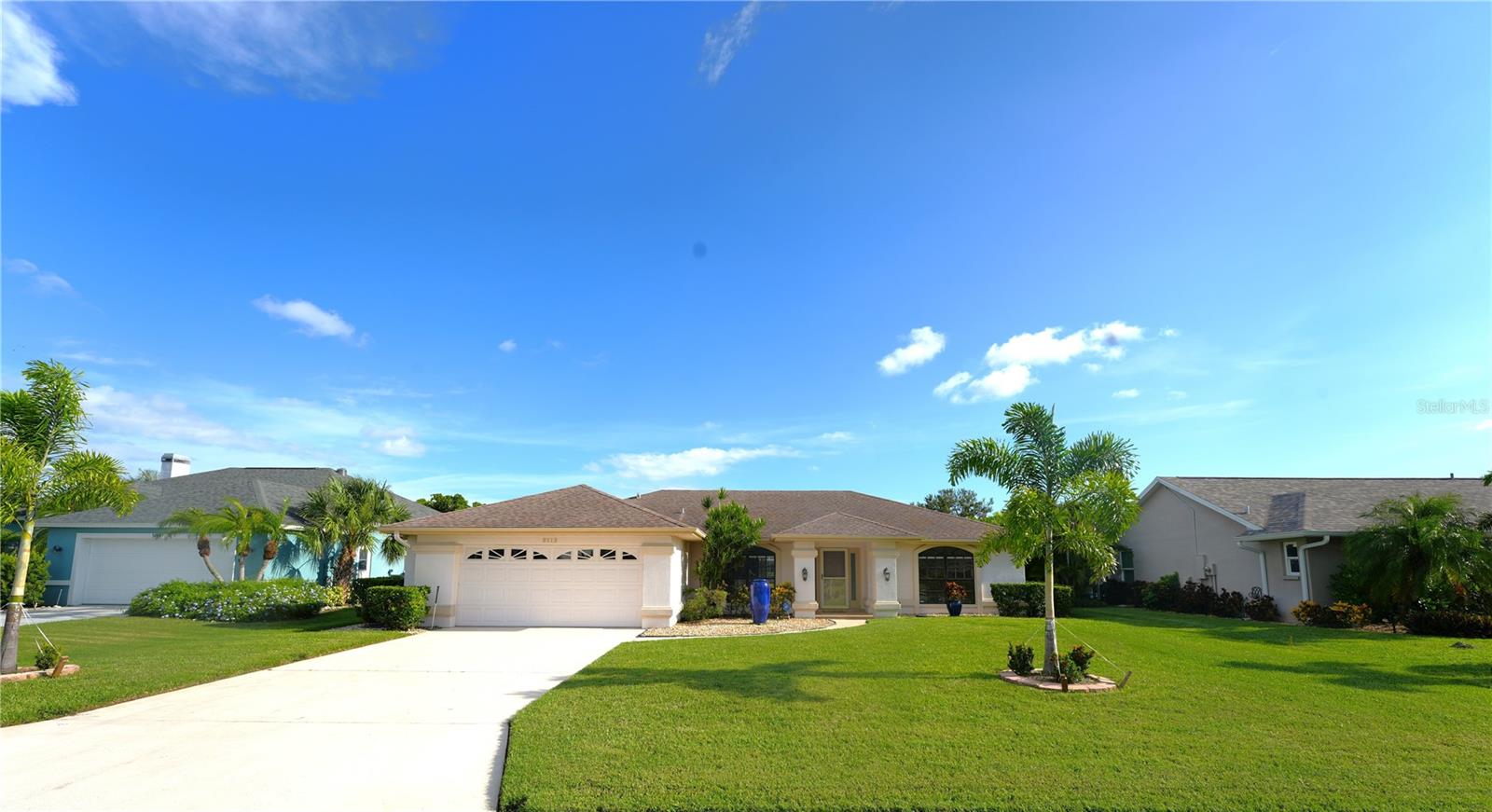 Welcome to your slice of paradise in one of West Bradenton’s most sought-after communities! Enjoy this well-maintained deeded community just minutes from the sparkling Intracoastal Waterway and the world-renowned Gulf beaches. Step inside to find a bright, open dining and living area seamlessly connected to the outdoors through wide bypass sliding doors. The private backyard is your own retreat, featuring a pool, outdoor shower, covered lanai, and plenty of space for entertaining or relaxing in the Florida sunshine looking over your lake view. Previous enhancements have been made, but now it is your wonderful opportunity to transform this property into your dream coastal retreat with just a few personal touches or updates. Included is a spacious oversized garage, perfect for storage or hobbies, and beautifully designed landscaping that adds curb appeal and a touch of tropical elegance. This home is located outside of the flood zone and is near Bradenton Country Club, IMG Academy, G.T. Bray Park, Blake Hospital, schools, shopping and restaurants, and is only 2.5 miles from the intercoastal! Experience the best of Florida living- schedule a showing today!