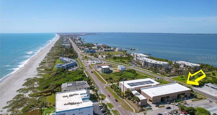 PRICE REDUCTION! Capture the potential of this prime commercial real estate offering. Enjoy amazing ocean views from your luxury second floor offices. With beach access directly across the street, these elevated offices have private bath and kitchen facilities. With 0.81 acres, this parcel benefits from high visibility. The property borders both north and south bounds lanes of renowned Highway A1A in Cocoa Beach. It's large signs located on both ends of the property allow you to advertise your business to a steady flow of local and tourist traffic. The property's BU-2 zoning gives you endless options for the type of business to be run out of this amazing location. Also, there is an extensive warehouse built using high-end split face block, a welding/mechanic shop and a large mezzanine with 8'' pre-stressed slab. Warehouse has concrete ceiling with bar joists. Large storage facility offers entrance and exit bays that measure 24'x24'.Tractor trailer can pull in, unload and drive through.