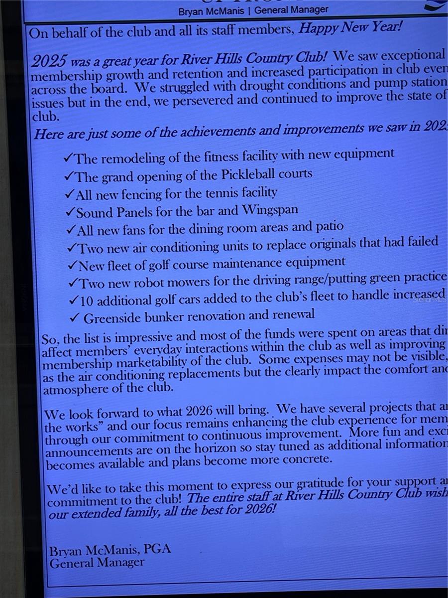 RIVER HILLS COUNTRY CLUB PH - Residential