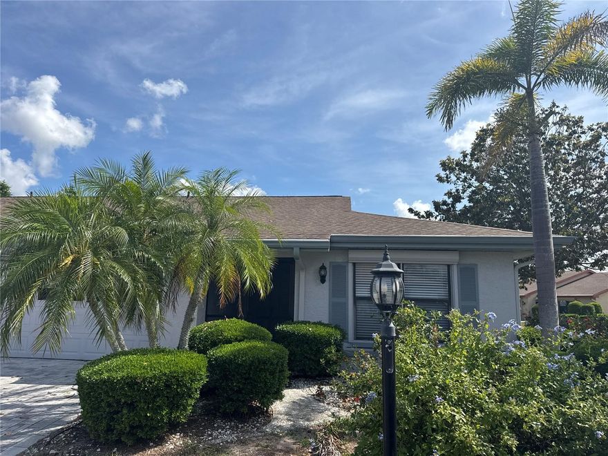 Tucked inside the gated 55+ community of Kings Point, this well-maintained 2-bedroom, 2-bath home in Lancaster III offers comfort, functionality, and an easy Florida lifestyle. Situated on a desirable corner lot in a pet-friendly section of the community, the home welcomes you with a screened front entry that’s perfect for enjoying your morning coffee or relaxing in the evenings. Inside, the open living and dining layout creates a bright and inviting space for everyday living and entertaining. Just off the kitchen, the breakfast nook offers flexibility for casual dining, a reading area, or even a small home office setup. The split-bedroom floor plan provides privacy for both owners and guests, with the spacious primary suite tucked toward the rear of the home featuring generous closet space, abundant natural light, dual vanities, and a walk-in shower. The secondary bedroom and adjacent full bath are positioned on the opposite side of the home for added convenience and guest comfort. A large Florida room lined with windows adds even more usable living space and can easily serve as a hobby room, TV lounge, or flex space. Additional highlights include a newer water heater installed in 2023 and a garage screen enclosure that allows you to enjoy fresh air and added privacy. Kings Point residents enjoy access to an impressive array of amenities including indoor and outdoor pools, fitness centers, pickleball, golf cart accessibility, social clubs, activities, and more. Monthly fees include cable, internet, water, sewer, trash, exterior maintenance, grounds maintenance, security, and private roads. Conveniently located near shopping, dining, beaches, Tampa International Airport, and Sarasota attractions, this home offers the perfect blend of relaxation and accessibility.