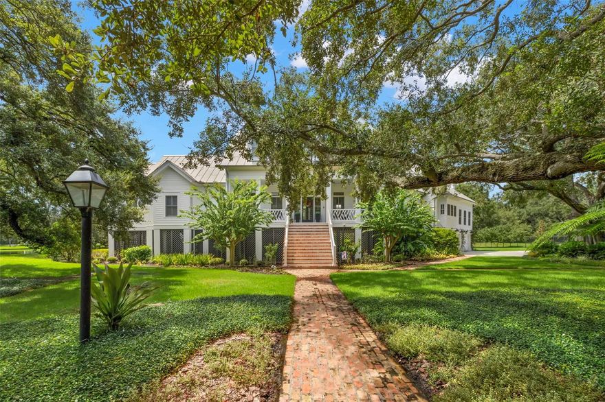 Rare opportunity to live on a secluded 1.25 acres in Ballast Point accessed by a private lane. Transitional home designed by Cooper Johnson Smith with 275+ feet on a brackish pond fed by the bay.