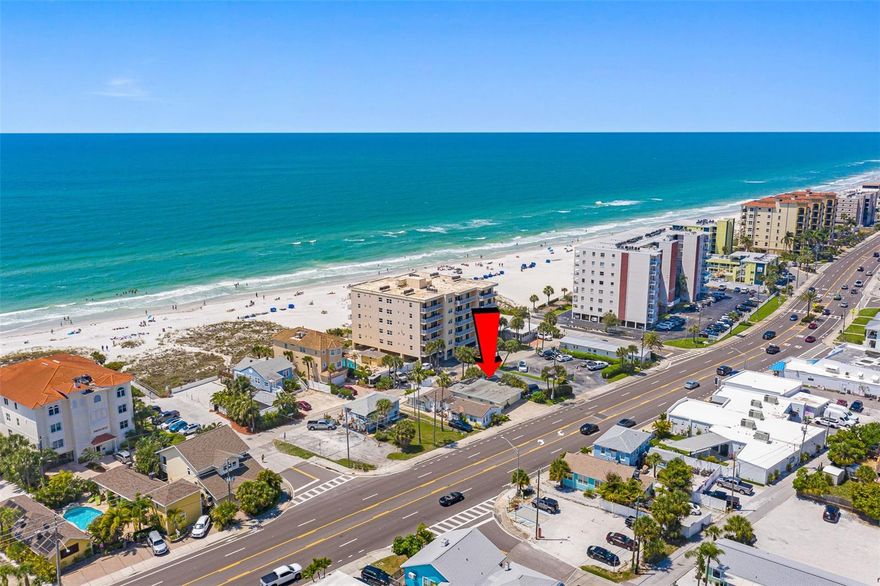 One of a kind Gulf-side beach house. Three-bedroom, three full bath split plan, completely furnished and steps away from easy beach access with no streets to cross. This beach house is upgraded, tastefully remodeled and completely furnished. Perfect for a private beach get-away or a potential AIRBNB vacation rental goldmine. Zoning allows for un-restricted rental periods. Main structure is block construction. If you want to expand, a second-floor addition would have un-obstructed Gulf views. It's ideally located near world-famous John's Pass Village with fabulous seafood dining and over 100 shops. Open floor plan provides plenty of natural light and is beautifully finished with marble flooring and all the right appointments. Master Bedroom has a private bath and a walk-in closet. Kitchen is bright with loads of cabinets for storage finished with granite tops, wood cabinets and modern appliances. Full size washer and dryer conveniently located inside. A six-foot privacy fence surrounds the property and the outdoor patio features a Tiki Bar that’s perfect for entertaining. Patio has access to the third cabana bath with shower perfect for a freshen up after a day at the beach. Parking for three cars up front. Gulf side single family homes like this rarely become available. No condo fees, no condo rules. Existing house can accommodate a 2nd story with an un-obstructed view of the Gulf. If you want to build new; zoning for this lot allows for a height restriction of 44 feet or 3 stories over parking.