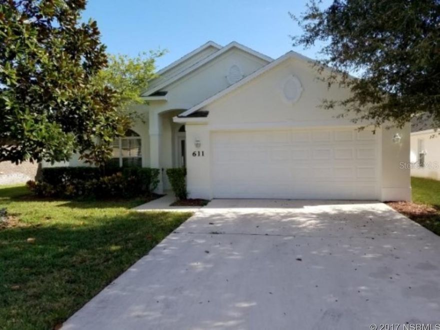 GATED COMMUNITY 3 BEDROOM, 2 BATH, 2 CAR GARAGE, EXTERIOR & INTERIOR OF HOME PROFESSIONALLY PAINTED, CARPET FLOORING & PORCELAIN PLANK TILE PROFESSIONALLY INSTALLED PRIOR TO LISTING. HOME IS IN READY TO MOVE IN CONDITION. CORAL TRACE IS LOCATED A 1/4 MILE FROM I-95, 10 MILES TO THE BEACHES OF NEW SMYRNA, 15 MILES TO DAYTONA BEACH & DAYTONA INTERNATIONAL SPEEDWAY, 43 MILES FROM SANFORD INT'L, 69 MILES FROM ORLANDO INT'L AIRPORT & WALKING DISTANCE TO THE EAST CENTRAL REGIONAL RAIL TRAIL. THE HOA AMENITIES INCLUDES; CLUBHOUSE, FITNESS ROOM, POOL, AND LAWN CARE . ALL INFORMATION RECORDED IN THE MLS IS INTENDED TO BE ACCURATE BUT CAN NOT BE GUARANTEED. ;Water: City