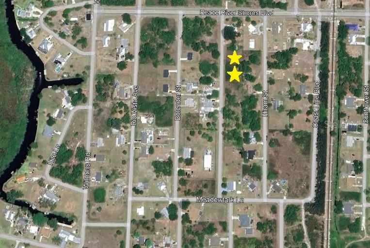 This wonderful DOUBLE lot is the perfect solution to your space or investment needs. If you just can't find the home of your dreams, this is where to start! Build on one, play on the other; or save the 2nd lot for future investment proceeds, OR build right in the middle of the 2 lots and enjoy the breathing room of a big yard. Peace River Shores offers the best of a convenient location with a country atmosphere where the River Life is available right in your neighborhood through the voluntary Social Club. Membership gives you access to the pristine Peace River at the private, community only boat ramp, enjoy the park for breath-taking sunsets and the lovely clubhouse as you and your neighbors gather for fun activities.
Enjoy shopping, dining and entertainment in downtown Punta Gorda, Port Charlotte or Arcadia within minutes. The gorgeous white sand beaches of Englewood and Venice are less than as hour away and of course that amazing Peace River is just a couple of blocks down the street.