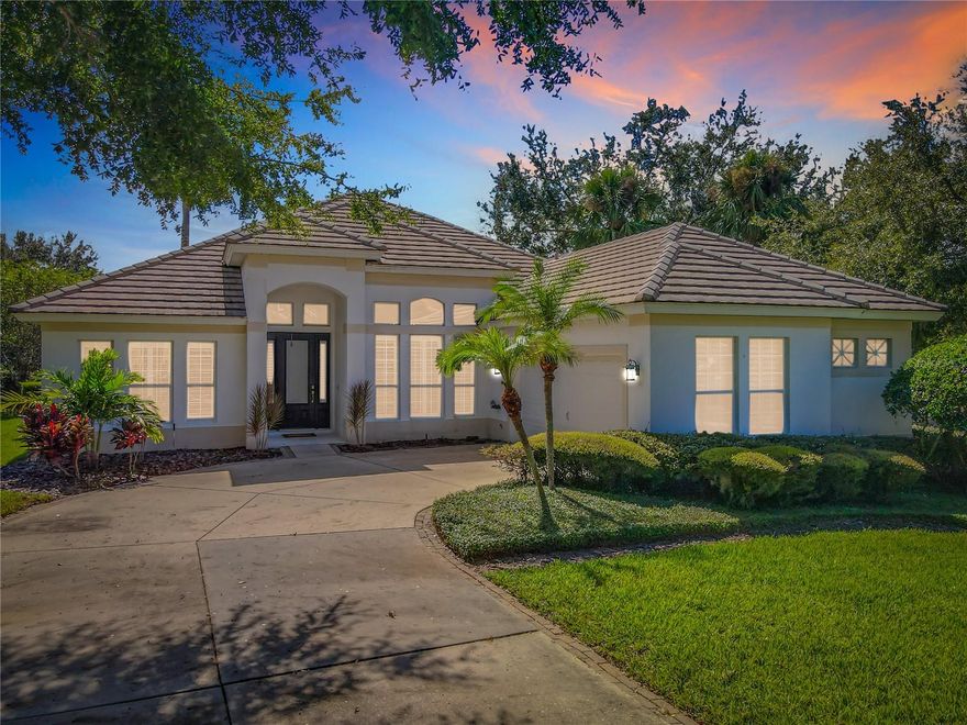 Welcome to 1245 Pallister, a beautifully updated and move-in ready home located on an oversized .30 acre corner lot in the highly sought after secure guard gated community of Heathrow. Offering 2,308 square feet of thoughtfully designed living space, this home features 3 spacious bedrooms, and 3 full bathrooms, PLUS a dedicated office—perfect for remote work or flexible living. The smart 3-way bedroom and bathroom split floor plan provides added privacy for family members and guests. Inside, you'll find luxury vinyl flooring throughout, an open floor plan with high ceilings, and a modern kitchen and bathrooms upgraded with elegant quartz countertops and contemporary finishes. Step outside to a large back deck and fenced yard, ideal for entertaining or simply enjoying the outdoors. New AC system installed in 2022 and Hot Water Heater installed in Dec 2020. The community offers a wide range of amenities including a park, basketball courts, baseball field, outdoor pavilions, dock for fishing and a party room for gatherings—all within the safety and privacy of a gated neighborhood. Become a member of Heathrow Country Club and enjoy the onsite golf course, restaurant, tennis courts community pool, gym and many social events! This home perfectly balances comfort, functionality, and style—don’t miss the opportunity to make it yours.