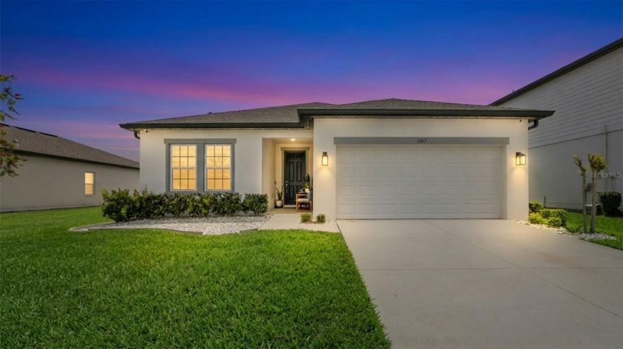 Welcome to this beautifully designed home in Hampton Oaks, where comfort, style, and functionality come together seamlessly. This inviting residence features an open-concept floor plan with a spacious kitchen at the heart of the home, complete with a large island—perfect for entertaining, family gatherings, and everyday living.

The thoughtfully designed layout features a private owner’s suite set apart from the additional bedrooms, creating a peaceful retreat with a generous walk-in closet. Ceramic tile flooring flows throughout the main living areas, providing both elegance and easy maintenance, while the bedrooms present a cozy and comfortable feel. The home is also equipped with a water softener system, adding extra comfort and efficiency to your daily living.

Beyond the home itself, enjoy the convenience of living just north of Lake Monroe and the scenic St. Johns River. The location is ideal for commuters, with quick access to the Lake Mary corridor, one of Central Florida’s largest employment centers.

You’ll also love being just a short drive from the charm of DeLand, known for its boutique shopping, dining, and vibrant arts scene. For outdoor enthusiasts, Blue Spring State Park is only minutes away, featuring hiking, swimming, fishing, and seasonal manatee viewing.

This home truly embodies the best of both worlds—a modern, functional design paired with a prime location close to everything Central Florida has to enjoy.