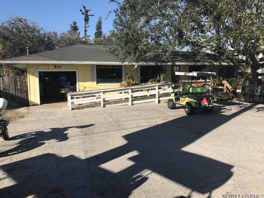 Major location in the HEART of New Smyrna Beach located on 3rd AVe across the Street from Publix Shopping Center.  This location supports many business from florist, scooter sales, rental office, real estate office, hair or nail salon.  The possibilities are endless.  Handicap walkway, Seven rooms with 1 bath. Tenant Occupied. DO NOT disturb the tenant ;Water: City