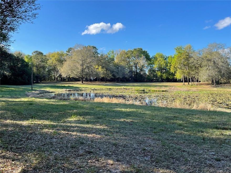 Location! Location! Location! Dream of Building your  own home? Great opportunity to acquire buildable parcel in fantastic DeLand location! PARCEL #3= 0.44 acre building lot, farmland and surrounded a lovely and private spring fed pond. Enjoy quiet country living and NO HOA on 0.44 acres land. Has paved road frontage with electric nearby and are high, dry, and ready to build! Located near shopping and quick access to International Speedway. This property is as unique as it gets and would make an amazing family compound or a great investment for a builder/developer.