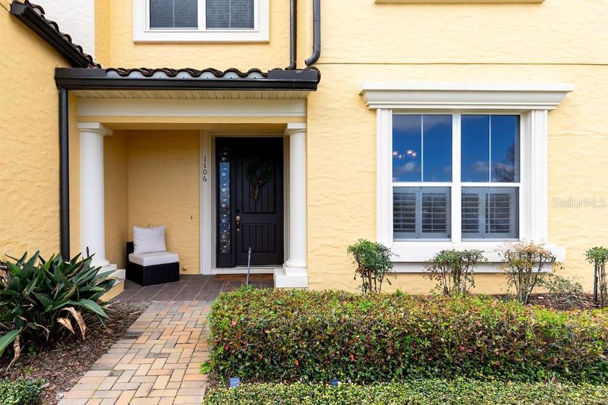 Welcome to this beautiful Mediterranean-style townhome in the exclusive, gated community of Montacino in Maitland, Florida. Updated 3 bedroom, 2.5 bath home overlooking Lake Charity. Expansive views of the lake are seen from the front porch, two bedrooms and the dining room. Separate dining room with tons of natural light. Open concept kitchen with updated cabinets and stainless steel appliances. The large family room is open to the kitchen for ease of entertaining. Situated between the garage and your back door is an open air, private courtyard. Enjoy a two and a half car garage with full attic for additional storage. The second floor includes three bedrooms, finished laundry with closets that have been professionally customized. Secondary bedroom boasts a Murphy bed for guests with build-in storage. You will enjoy resort style living with the sparkling community pool and tranquil walks along the shores of Lake Charity. Extra guest parking is located just outside the garage. Internet/TV package and lawn care included. Located just 1/4 mile from I-4 and the Maitland Boulevard exchange with easy access to Winter Park, downtown Orlando and Altamonte Springs.  Close by is Trelago Market where the new Trader Joes is being built. A must see property.