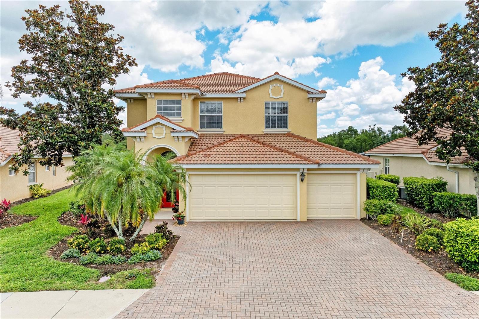 Welcome to the ultimate Florida lifestyle in the prestigious gated community of River Strand Golf & Country Club—where luxury meets leisure, and every day feels like a vacation!
Love GOLF? Love your own private POOL? Love an amazing WATER VIEW? You’re in the RIGHT place. As a resident, you’ll enjoy exclusive membership to the newly redesigned Andrew Green 27-hole championship golf course—just steps from your front door. And that’s only the beginning. River Strand is packed with five-star amenities, including 8 resort-style pools, 9 Har-Tru tennis courts, 8 pickleball courts, 2 state-of-the-art fitness centers, luxury dining, a grill room, and a lively tiki bar—everything you need to live your best life, all in one place.
This beautifully crafted 4-bedroom, 2.5-bathroom home is designed for both comfortable living and stylish entertaining. The open-concept layout features a bright and spacious great room that flows effortlessly into a gourmet kitchen, complete with gorgeous countertops, rich wood cabinetry, and a cozy breakfast nook. The formal dining room is perfect for hosting family dinners or celebrating special occasions.
Slide open the glass doors and step into your own private backyard retreat, complete with a screened-in lanai and pool—ideal for soaking up the Florida sunshine or enjoying a relaxing evening under the stars.
Upstairs, you’ll find a luxurious primary suite, along with three additional bedrooms, two full bathrooms, and plenty of space for work, play, or guests.
Beyond the walls of this beautiful home, River Strand offers a lifestyle that’s second to none. With unparalleled amenities, a vibrant social scene, and a prime location just minutes from I-75, University Town Center, and the stunning Gulf Coast beaches, this community truly has it all.
Don’t just find a home—discover a lifestyle. Come experience River Strand for yourself!
