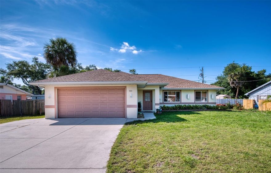 Move in and breathe easy at 541 Falkland Rd.

The big stuff is already done. Brand new roof (2026), hot water tank (2023), and A/C (2022). Built in 2008, this home delivers the peace of mind of newer construction with updated systems and quality finishes throughout, all designed with Florida living in mind.

Inside, cathedral ceilings open up the main living space, and ceramic flooring runs throughout for an easy, polished look. The custom kitchen is the real showstopper, thoughtfully designed with built in cutting boards, an appliance garage, a lazy Susan, and a walk in pantry. It's the kind of kitchen you actually want to cook in.

Three comfortable bedrooms and two full baths give you room to spread out, and the flexible den is perfect for a home office, media room, or additional lounge space. A standout feature is the private guest ensuite, ideal for hosting visitors in comfort, accommodating multigenerational living, or generating income as a rental suite.

Outside, the extra large double garage handles two vehicles with space to spare, plus plenty of additional parking for guests or a boat. A hardwired security system and motion flood lights keep things secure day and night.

Best of all? No HOA, not in a flood zone, and no water or sewer bills. Just a well cared for home without the extra costs.

Whether you're looking for a primary residence, a seasonal retreat, or an investment property with built in rental potential, 541 Falkland Rd delivers the Venice lifestyle at its finest. Come see it before it's gone.