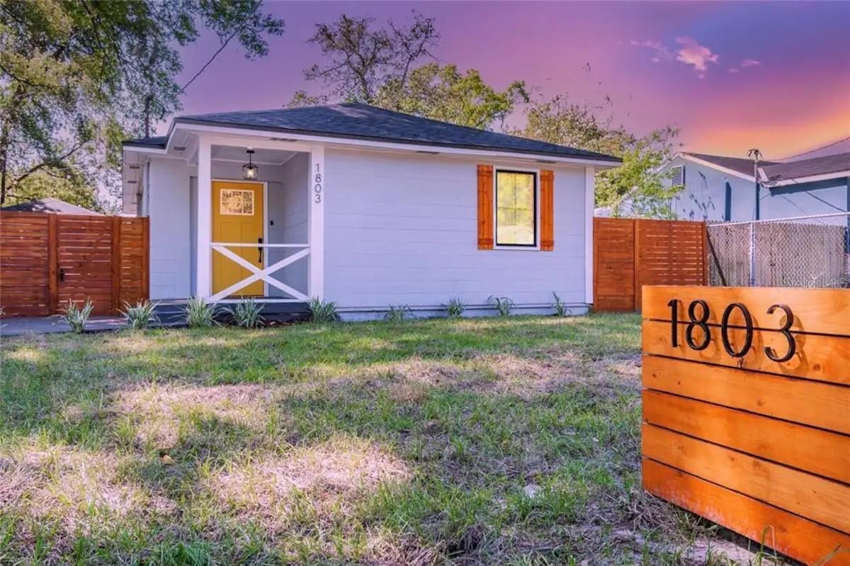 Check out this fantastic property that features a 2/2 main house with a 1/1 mother-in-law suite (ADU) on the same property! Both homes have recently been completed updated and renovated in 2022, the likes of which include roofs, HVAC's, water heaters, kitchens, bathrooms, etc etc... Upon entering the main home, you'll be greeted by inviting laminate floors throughout the open floor plan. The living room leads to the designer kitchen, which features quartz countertops, lots of cabinetry and an extra long island for eating in and entertaining. The kitchen also has a beautiful tile backsplash that adds lots of character, alongside the stainless steel appliances and gold accents. Both bedrooms are of good size, with the primary bedroom featuring a walk in closet and a well appointed en-suite. You'll find the same eclectic tile from the kitchen backsplash, in both bathrooms - creating cohesiveness throughout the floor plan. Out the back door awaits your back and side yard, and the the casita (ADU) can be found at the rear of the property. It even has its own entrance through the wooden fence. The 1/1 is a beautifully renovated space, equipped with a fully capable kitchen and sparkling bathroom. Both homes are currently tenant occupied, providing great rental income - inquire with the listing agent for details. Don't miss this opportunity for a versatile and unique property!