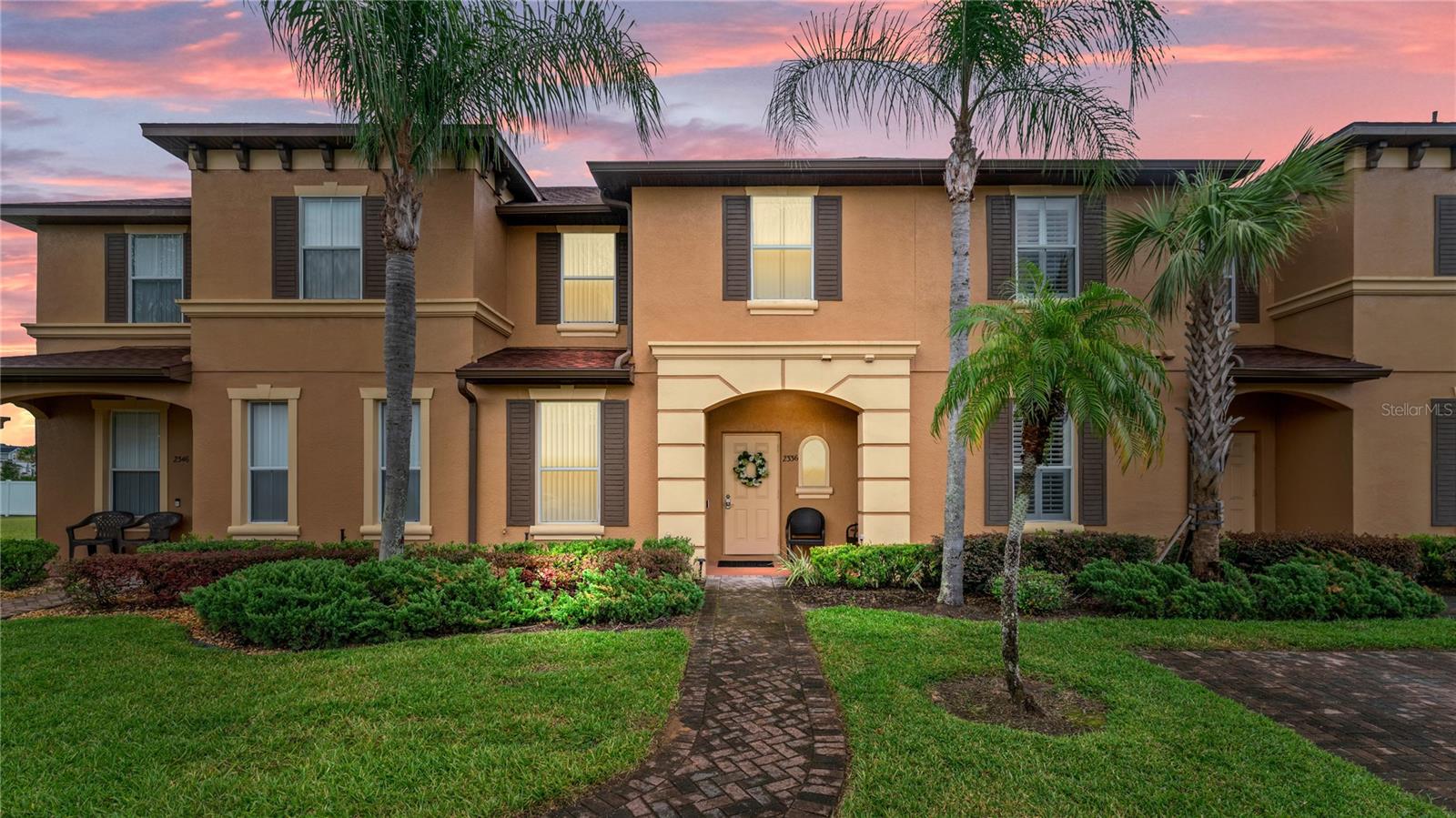 Welcome to Regal Palms Resort Living! This beautifully maintained, fully-furnished 3-bedroom, 2.5-bath townhome is perfectly situated just steps from the resort’s water park, lazy river, clubhouse, and onsite dining. Whether you’re seeking a turnkey investment property, vacation retreat, or primary residence, this home checks all the boxes.
Inside, you’ll find a thoughtfully updated interior featuring new countertops, stainless steel appliances, modern lighting, new living room furnishings, fresh bedding, and Smart TVs in every bedroom. The open layout flows seamlessly to a private patio overlooking a spacious greenbelt—ideal for relaxation after a day of adventure.
Beyond your door, enjoy world-class amenities including a water park with lazy river, fitness center, and restaurant. Golfers will love having Highlands Reserve Golf Course across the street and more than 20 premier courses within 30 minutes. Daily conveniences are just next door at Berry Town Center, home to Publix, shops, and restaurants. Plus, you’re only a short drive to Orlando’s renowned theme parks, large shopping centers, and major highways.
This home is move-in and rental ready—a rare opportunity in one of the area’s most desirable resort communities. Schedule your private showing today!