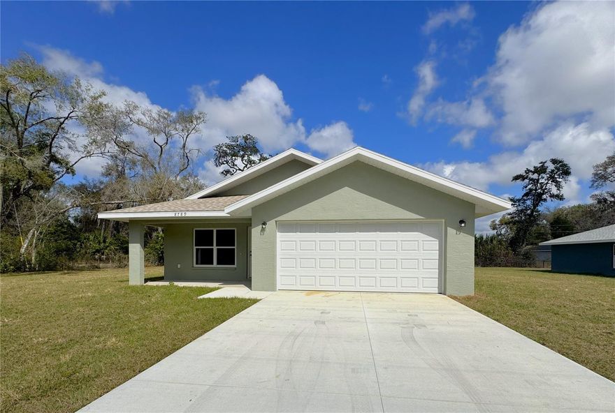 * Brand New Construction Floral City Home * 3 Bedroom, 2 bath, 2 car garage * Adorable * Stainless Steel Appliances * Granite Counter tops * Living Dining Combo * Lots of storage * Inside Laundry with washer and dryer * Master Bedroom has walk in closet * Master bath has double sinks and private toilet * Rear porch * Minutes to Public Boat Ramp, Rails to Trails and Historic Downtown Floral City * Roughly 15 minutes to HCA Citrus (6.7 miles) * $1600 a month rent, includes water. * $2400 Security Deposit * Pets are at the owner's discretion with a $300 non-refundable pet fee. *