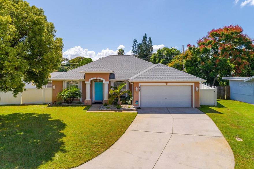 Welcome to your move-in-ready Clearwater home! FULL SOLAR & HOME GENERATOR! This 3-bedroom, 2-bathroom residence offers the perfect blend of comfort, efficiency, and privacy — all with the freedom of no HOA. Nestled on a quiet cul-de-sac with only seven homes, this property features a modern open layout and a fully fenced yard designed for easy Florida living. Step inside to discover engineered hardwood floors and tile throughout, abundant natural light, and a spacious living area that flows effortlessly into the kitchen and dining space. The kitchen includes newer stainless steel appliances and ample cabinet storage. An indoor laundry room with built-in storage cabinets adds extra convenience. Enjoy long-term savings and peace of mind with solar panels, a solar water heater, and a propane generator with dual propane tanks—providing reliable backup power during storms. With an average electric bill between just $12 and $35 per month, you’ll save thousands each year. When severe weather hits, the propane generator and dual tanks keep your home running smoothly. Plus, the home is equipped with convenient roll-up hurricane shutters on all doors and windows—no need to lift or hang heavy metal panels. The Florida room, equipped with water and electric connections, provides a versatile bonus space for entertaining, hobbies, or a future outdoor kitchen. Outside, the vinyl-fenced yard offers a peaceful setting with a tranquil water feature, a spacious storage shed, and an irrigation system fed by a private well. The side yard provides plenty of room for kids or pets to play, while the two-car garage and beautifully landscaped grounds complete this well-maintained home. Recent updates include: Roof (2021), Solar, Water Heater, and HVAC (2018), Generator (2019), a newer water softener, and the solar system is owned. Located just 20 minutes from Clearwater Beach and close to shopping, dining, parks, and medical facilities, this home offers an unbeatable balance of convenience and privacy. Whether you’re a family, retiree, or simply seeking a peaceful retreat, this home has everything you need to enjoy the Florida lifestyle. Schedule your showing today and see why this home checks all the boxes!