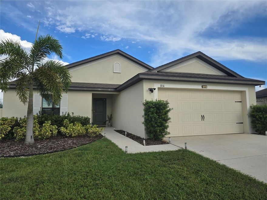 Beautiful 3-bedroom, 2-bath home with a 2-car extended garage in the family-friendly community of Rich at Swan Lake. This home offers the perfect blend of modern aesthetic, comfort, and convenience. Enjoy an OVERSIZED LOT WITH A PRIVACY-FENCED BACKYARD AND SCREENED LANAI, ideal space for morning coffee, entertaining, or evening relaxation. SOLAR PANELS PROVIDE MAJOR SAVINGS ON YOUR POWER BILL. Features include an open concept, split-bedrooms layout which creates a bright and welcoming flow. The kitchen boasts granite countertops, wood cabinets, and essential appliances. The primary suite offers a private en-suite bathroom and a walk-in-closet. Other highlights include ceramic tile in main areas, and an inside laundry room (washer and dryer not included). Conveniently located near Highway 27, just minutes from Legoland, top attractions, amusement parks, shopping, dining, entertainment, schools, and hospitals. Pets are welcome, bring your fury friends!