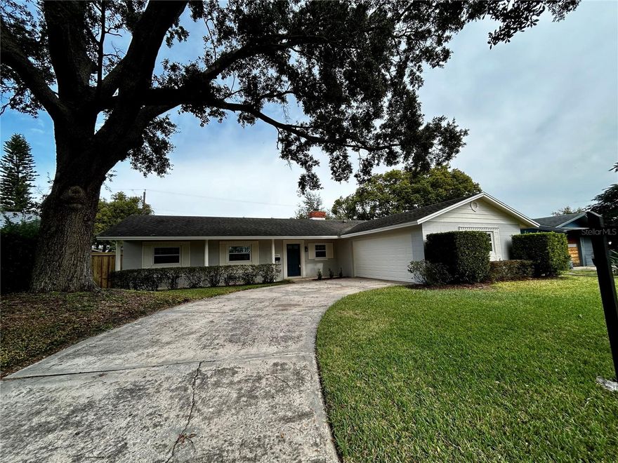 Welcome to 2821 Sheriff Way, Winter Park! This delightful 3-bedroom, 2-bathroom home, with 2-car side entry garage features a NEW Exterior Paint and NEW fence, perfect for your four-legged friends! An updated kitchen with granite countertops, lovely wood cabinets and stainless steel, and contemporary tile flooring throughout all the wet areas makes the home feel airy and bright. Your new rental home features open-concept living with a spacious dining room and living room, as well as a generous-sized primary bedroom with an en-suite bathroom. Both bathrooms are totally renovated and very clean and bright!  Lots of closets and storage, and this home has a space for an open office too! Other notable features include a two-car garage, with a new door and opener, the roof was updated in 2014 and the AC was updated in 2011 keeping you cool and safe. This home has been well very maintained and has new double glass low-e windows to keep you cool and lower energy costs • Small Fur family Friendly Home (with approval and a non-refundable pet fee)will feel at home with this large fenced-in backyard.  The beautiful landscaping is maintained for you so you!  This delightful neighborhood in Winter Park Florida is minutes away from restaurants and shopping. Outstanding location Walking distance: to the Cady Way Trail, Showalter Park and Fields, Ward Park, Baldwin Park Dog Park and trail, Winter Park High School main campus, Winter Park Advent Health Hospital, and the Crosby Center! This rental home is ready to move in, schedule your appointment today!
