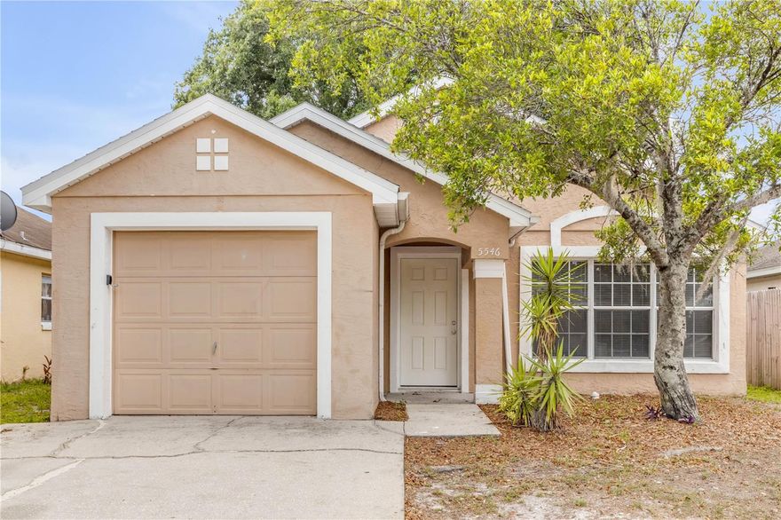 Adorable 3-bedroom, 2-bath single-family home with a 1-car garage in Orlando — priced under $300K! Enjoy added privacy with no rear neighbors as the property backs up to a peaceful retention pond. This well-maintained home features an energy-efficient gas water heater and gas range, a fully fenced backyard, and fresh interior paint throughout. All three bedrooms feature recently installed laminate flooring, while tile flooring runs through the family room, kitchen, hallway, and both bathrooms for easy maintenance. The spacious family room showcases a vaulted ceiling and upgraded ceiling fan, creating an open and inviting atmosphere. The kitchen offers a cozy eat-in area plus a convenient breakfast bar overlooking the living space — perfect for entertaining. The primary suite includes a private bath and generous closet space. A roomy one-car garage provides additional storage and includes the washer/dryer area. Conveniently located near shopping, dining, medical facilities, schools, parks, and lakes. Just minutes from Downtown Orlando, Altamonte Springs, Winter Park, College Park, and Central Florida attractions. Schedule your private showing!!