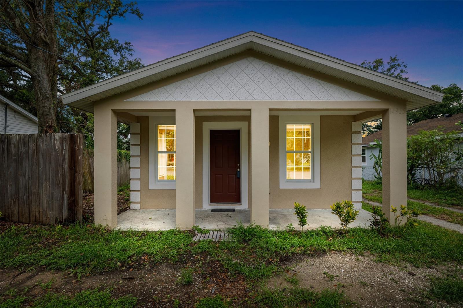 Nestled in the Clear View neighborhood of Dade City, this charming single-family home offers cozy living with modern updates. Built in 1946, this 800-square-foot residence features 2 bedrooms and 1 bathroom, sitting on a 4,973-square-foot lot. The home boasts a concrete block/stucco exterior, composition shingle roofing, and central air conditioning for year-round comfort. Inside, ceramic tile flooring enhances the clean and inviting atmosphere. Recent renovations have refreshed the space, making it move-in ready. Conveniently located just north of Dade City, this property is perfect for those seeking a quaint and manageable home in a peaceful setting