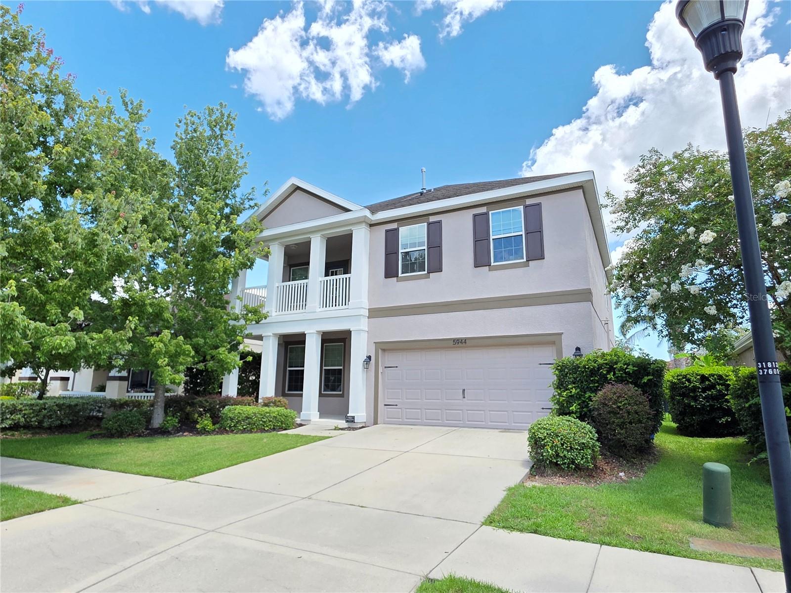 Gorgeous Rental located in the desirable Subdivision of FishHawk West! This Beautiful two-story home features 4 bedrooms, 3 bathrooms, and a 2-car garage, offering over 2,500 sq. ft. of living space and more than 3,500 sq. ft. under roof. Built with Energy Star efficiency, it ensures exceptionally low utility costs. Welcoming porches in the front and back set the tone for relaxation, while an inviting upstairs balcony offers a perfect spot to wave hello to neighbors. Through the decorator front door, you'll find a beautifully designed interior with rich colors, high-volume ceilings, and Level 5 tile flooring that mimics the warmth of wood. The heart of the home is the spacious family room and kitchen—an ideal space for daily living and entertaining. The stunning kitchen boasts dark mocha 42” cabinets with crown molding, gleaming granite countertops, stainless steel appliances, and ample space to gather. A cozy eat-in nook provides the perfect spot for daily meals. The adjacent family room is oversized, offering plenty of space to relax and host guests. Step through sliding doors off the nook onto your screened back Porch. Upstairs, a versatile bonus room/loft awaits—perfect for movie nights or a quiet retreat. The owner’s suite and bath are truly impressive, offering ample space and thoughtful design. Secondary bedrooms are well-sized, making them ideal for guests, or family members. Experience resort-style living with top-tier amenities! This vibrant community offers a lap pool for fitness enthusiasts and a walk-in entry family pool for relaxation. The Lakehouse serves as a central hub, featuring a fitness center and a game room for entertainment. Outdoor spaces include playgrounds, dog parks, and scenic trails perfect for cycling and other activities.