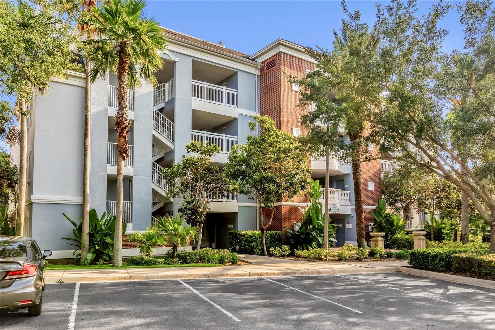 Luxury, Legacy and Lifestyle continue at this immaculate villa in the Sunset View Community of Reunion Resort. This property will also include a FREE Reunion Resort Membership with the seller not having to pay the membership initiation fee. This property is a highly desirable END UNIT that is filled with natural light. A new floor has been installed and changes the entire dynamic of the property. The property is super clean and tidy. This open floor plan includes dining and entertainment space and is what makes these units desirable. From the super private balcony you will catch some great golf and community views! This is a 3 bedroom and 3 bath Villa with the master including 2 separate closets and a double vanity. You are also moments away from the pool and waterslide. The SUNSET VIEW COMMUNITY is known for it’s stunning evening views of the Florida sky! Reunion Resort has everything you want in a community including 3 signature golf courses, world class dining, waterparks, lazy river, water slides, firework viewing areas, tree lined streets, dog park, playground, driving range, golf simulator, member events, in-resort shuttle service, and event space. Live the resort lifestyle like a VIP. NO OTHER RESORT IN THE AREA HAS THIS!!! Easy to show and even easier to Enjoy! Minutes to Disney and close to Beaches, Universal, Lego land and Sea World.