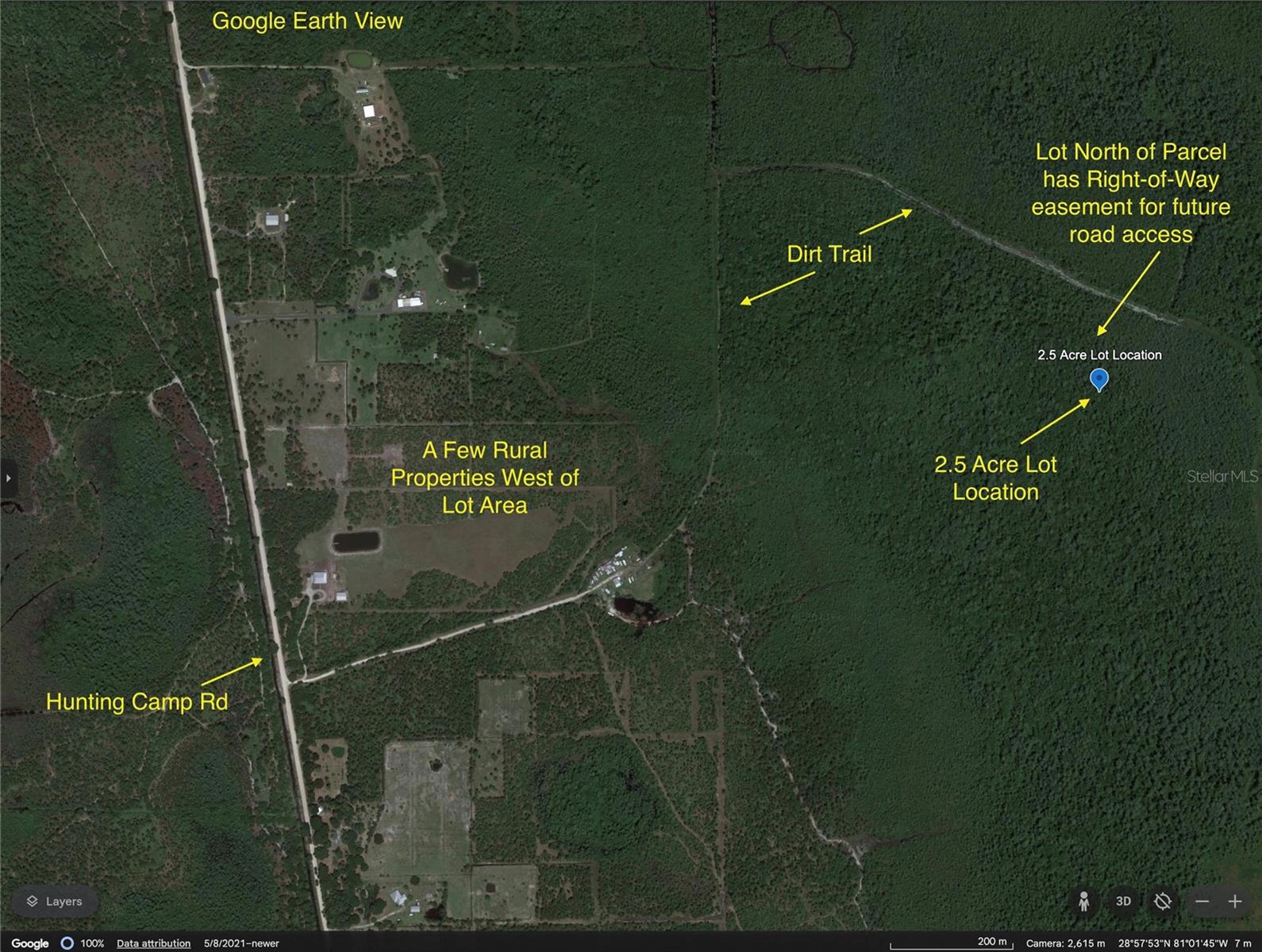 2.5 Acres of Unimproved Land in New Syrma. Buyers conduct due diligence to ensure the property meet your expectations and requirements.