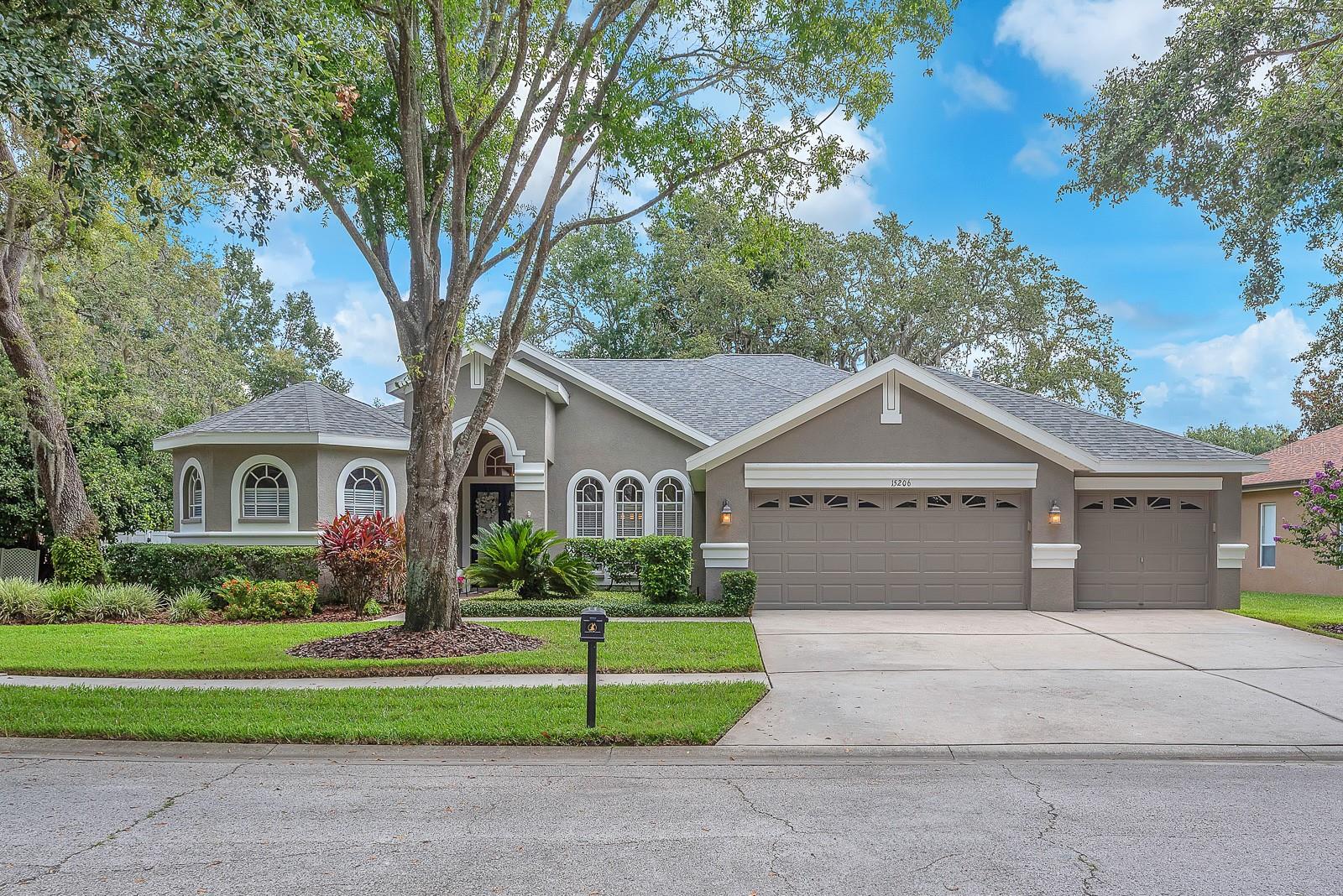 Welcome to this stunning, well-maintained Inland Homes Georgetown model, nestled on a generous 0.25-acre cul-de-sac lot in the desirable Merlin Glen village of FishHawk Ranch.
From the moment you arrive, you’ll be captivated by the charming curb appeal, complete with mature manicured trees and meticulously landscaped grounds. The exterior boasts fresh paint and new fascia, giving the home a crisp, like-new appearance.
Step through welcoming double glass entry doors into a bright foyer flanked by formal living and dining rooms. Elegant crown molding, decorative columns, and gleaming wood floors add timeless style throughout the main living areas.
The formal living room opens to a screened-in lanai and sparkling pool via sliding glass doors—ideal for indoor-outdoor entertaining.
The gourmet kitchen is a chef’s dream — offering granite countertops, an abundance of 42” maple cabinetry with crown molding, built-in wall oven, new dishwasher, side-by-side refrigerator, a large island, and gas range hookup. Adjacent is a sunny breakfast nook with serene views of the pool and backyard.
The spacious family room features large windows with plantation shutters and additional access to the lanai.
This thoughtfully designed three-way split floor plan provides both privacy and functionality. The primary suite is tucked away on one side of the home and features private lanai access, wood flooring, double walk-in closets, and a luxurious en-suite bath with dual vanities, Listello tile, a garden tub, separate walk-in Roman shower, and private water closet. Two additional bedrooms are located on the opposite side of the home — one with access to a full pool bath, and the other with French door entry is perfect for use as a home office or den, and sits adjacent to a convenient half bath.
Upstairs, you’ll find a large bonus room—ideal as a media room, retreat or playroom —along with two more spacious bedrooms connected by a Jack and Jill bath with dual vanities. Carpeted floors upstairs add a cozy touch. Enjoy Florida living at its finest with the spacious covered lanai and screened-in pool—perfect for relaxing or entertaining. The newly rescreened outdoor area is plumbed for gas, making it easy to add a summer kitchen or built-in grill.
The main Carrier AC unit was installed in 2025 and comes with a 10-year warranty. The upstairs AC handler was installed in 2023, and the compressor in 2021. A new roof with Owens Corning Duration Series shingles was installed in 2019, and a new pool pump was installed in 2024.
As a resident of FishHawk Ranch, you'll enjoy access to a plethora of amenities, including 30+ miles of trails, pools, fitness centers, tennis and basketball courts, and A-rated schools, making it an ideal place to call home for families and outdoor enthusiasts alike.
Don’t miss your chance to own this incredible home in one of FishHawk Ranch’s most sought-after communities—schedule your showing today!
