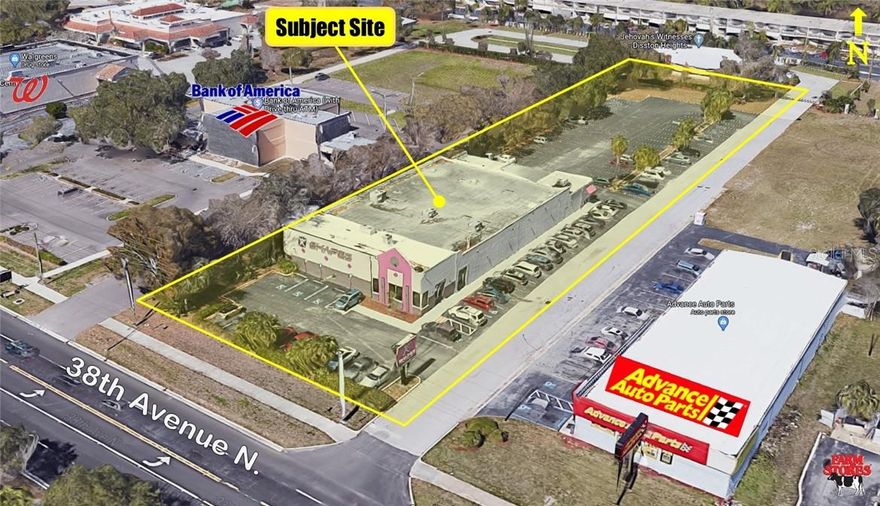 Florida Commercial Group is pleased to present for Sale and for Lease 5651 38th Avenue N.  This property is 12,528 GSF and is situated on 1.33 Acres.  The site boasts paved parking and offers approximately 85+ parking spaces.  Though currently vacant, Shapes Fitness for Women previously operated out of this building.  While Showcasing wide open layouts, a Small Indoor Pool, Jacuzzi, Sauna and Steam Room; the highest and best use for this building would be Medical, Spa/ Wellness Facility, Fitness Center, Youth Sports Training Center, Retail or Office Use.  This subject is located in Disston Heights between US 19 and Alternate 19 on 38th Avenue N.  Also Featuring a high level of street exposure, this location is in immediate proximity to Major Pinellas Traffic Arteries, Numerous Highly traveled Commerce Areas and is also surrounded by a myriad of Residential Neighborhoods- a Phenomenal Investment Opportunity or Great for an Owner/ User.  Area Description: Subject is located in the heart of St. Pete 2.5 miles West of US 19/ 34th Street N :: 2 miles West of Interstate 275 :: 3 miles East of Boca Ciega Bay.  Must See to appreciate!  Landlord offers up to 3 months tenant improvement allowance!  Call today to Schedule a Showing.