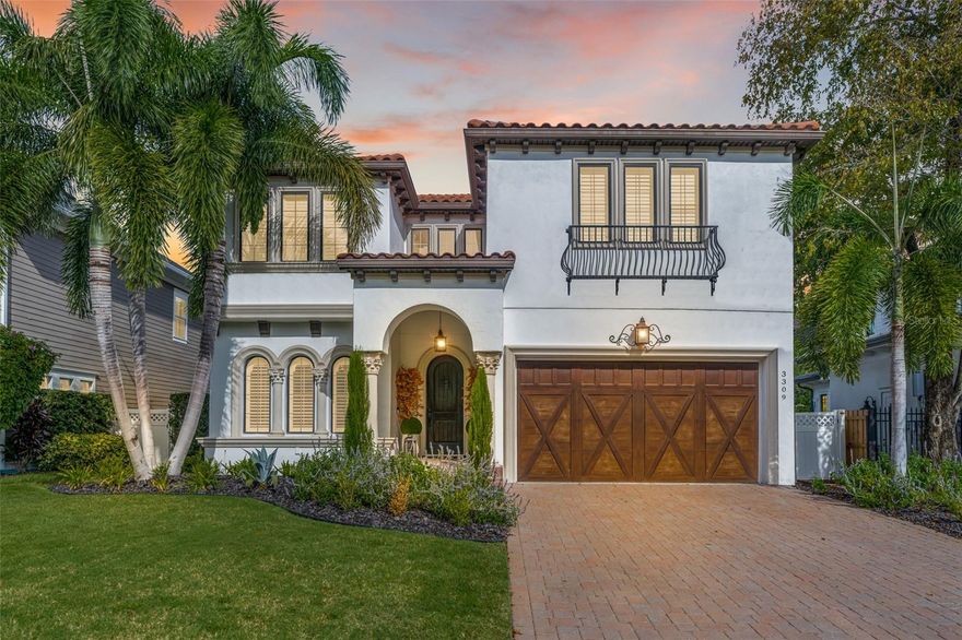 No flood insurance required.  Golf View is one of the most desirable neighborhoods. The Spanish Mediterranean pool home has it all! A modern build with Spanish Mediterranean flair, this Plant High school zoned home offers five spacious bedrooms and three and a half baths within its 4,196 sqft footprint. A true oasis, the property boasts a screened & heated saltwater pool with an adjoining outdoor kitchen that invites year-round relaxation and recreation. The generous floor plan offers a private office, formal & casual dining spaces and a great room where your chef’s kitchen is the star. With gleaming white cabinetry, ogee edge marble counters, a gas range & more this is the perfect place to prepare weeknight dinners or host family gatherings. Even more conveniences like pool bath access & a mudroom right off the garage leave nothing to be desired. Inside your large garage is an electrical system set up for electric car charging with a 240v outlet. On the second level you’ll find four additional bedrooms and two full baths including the oversized master suite and en-suite bath. This private retreat offers his and hers walk-in closets, tons of natural light, and a spa like bath with garden tub & glass-enclosed shower. Conveniently located just outside the primary suite is your full-sized laundry room! Each of the bedrooms offer generously sized closets and with additional storage spaces located on the second floor you’ll never run out of space. This amazing property combines luxury amenities with an ideal location and won’t last long!