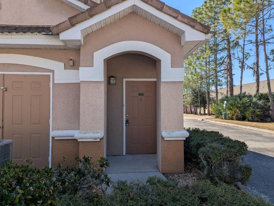 Welcome to The Villas Condominiums in the heart of New Tampa! This move in ready, corner unit condo, is the perfect place to call home or as a smart investment opportunity.  It is a beautifully updated 2-bedroom, 2-bath condo, featuring, quartz kitchen counters, vaulted ceiling, balcony, crown molding in primary bedroom, walk- in closets, and private oversized garage.  New flooring 2026 in living/kitchen area. HVAC- 2020, Kitchen appliances - 2019, disposal - 2024, washer and dryer - 2023. All this offers you comfort, convenience, and resort-style living in this gated community. Step inside to discover a bright open floor plan with modern finishes, perfect for relaxing and entertaining. Residents enjoy access to exceptional amenities, including a clubhouse, sparkling pool, and well equipped fitness center and playground. Cable / internet and trash service are included for effortless living Ideally located just minutes from shopping, dining, library, entertainment, I-75, USF, hospitals and all amenities available in Tampa. Close to Flatwoods Park with trails for walking, skating, and bike riding.  Don't miss it!