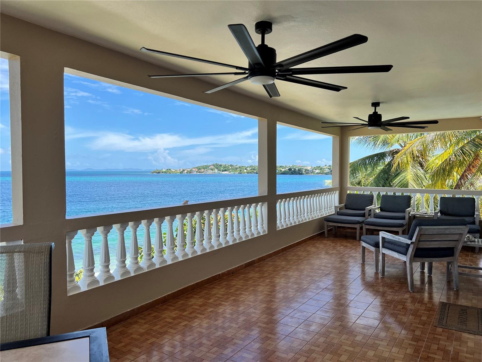The Sands is one of Vieques Islands most successful oceanfront rental properties or would make a magnificent private estate. Located on Monte Santo Playa, one of the best swimming and snorkeling beaches on Vieques Island's North Shore. The property has benefited under new ownership with considerable upgrades and repairs creating a turn key and income producing property
The compound is fully walled with electronic access control and a tropical swimming pool that has been recently and beautifully refurbished, fruit trees, cutting flowers, and a private stairway to the beach with magnificent ocean views and into the harbor at Isabel Segunda.
The structure includes two separate houses with a shared laundry and dramatic views from both units.
The Sands Beachfront downstairs has a large balcony for relaxing and outdoor dining with dramatic ocean views, three bedrooms, two bathrooms, living room, dining room, and a beautiful Teak wood kitchen with stainless steel appliances.
The Sands Beachfront upstairs has a large balcony for relaxing, outdoor dining, and barbecuing. Inside, there is a large living room, dining room, new Teak kitchen, den/media room, four bedrooms, and two bathrooms. One of the bedrooms has a bathroom en suite, and two of the other bedrooms have their own sink and mirror.
Each floor has its own private veranda facing the ocean with AMAZING views of main island Puerto Rico and the island of Culebra
The house also features a shared laundry storage room with two washing machines, two dryers, and storage for beach chairs and coolers. There are two outdoor showers and a foot wash for after those walks on the beach.
Monte Santo playa is a breathtaking beach with pristine, natural beauty. The golden sands are wide, inviting you to lounge under the warm sun. The crystal clear waters shimmer in hues of turquoise and emerald and a perfect haven for swimming, snorkeling and other water activities.
There have been many upgrades with the current owners including; electronic access entry, refurbished swimming pool with all new equipment, New windows and doors, rebuilt stairway to the ocean, all new ceiling fans with remote controls, lighting fixtures, fresh paint, professionally sealed roof, mini split air conditioning in all bedrooms and window coverings. The house is in excellent condition and is ready for you to continue as an income property or for you to make this your home. The property is a successful income producer and we can share information with qualified buyers.