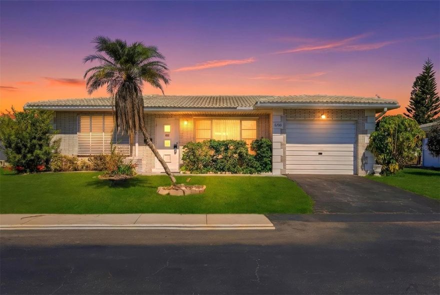 Under contract-accepting backup offers. Motivated Seller! Beautiful Home close distance to Warm Mineral Springs.Maintenance free living in Leisure Villas West North Port, a 55+ community. LOW HOA AND NOT FLOOD ZONE! This home features 2 bedrooms, an eat in kitchen, inside laundry, a screened lanai, and PUBLIC water and sewer. Close to shopping, restaurants, Warm Mineral Springs, the new Atlanta Braves Stadium, and just minutes to area beaches, boating and fishing.Discover the perfect retreat in this 2-bedroom, 1-bathroom home, nestled on a peaceful, sidewalk-lined street in an inviting over-55 community. Plus, enjoy added value with an HOA that cleans the roof every two years and paints each home every six years, ensuring the neighborhood stays beautifully maintained. Designed with entertaining in mind, the home boasts three separate dining spaces, offering plenty of room to host family and friends. Enjoy the comfort of a spacious living room and a huge Florida Room bathed in natural light from its abundance of windows – the perfect spot to relax or soak in the serene surroundings. Conveniently located, this home is close to local shopping, golf courses, and two major league baseball training facilities: CoolToday Park and Charlotte Sports Park. Just a short drive away, you'll find Warm Mineral Springs, known for its healing waters and rich history dating back thousands of years, offering a unique wellness experience. And when you're ready for a day by the ocean, the stunning Gulf beaches are only 20 minutes away. Don't miss the opportunity in a prime location, where maintenance is taken care of for you!