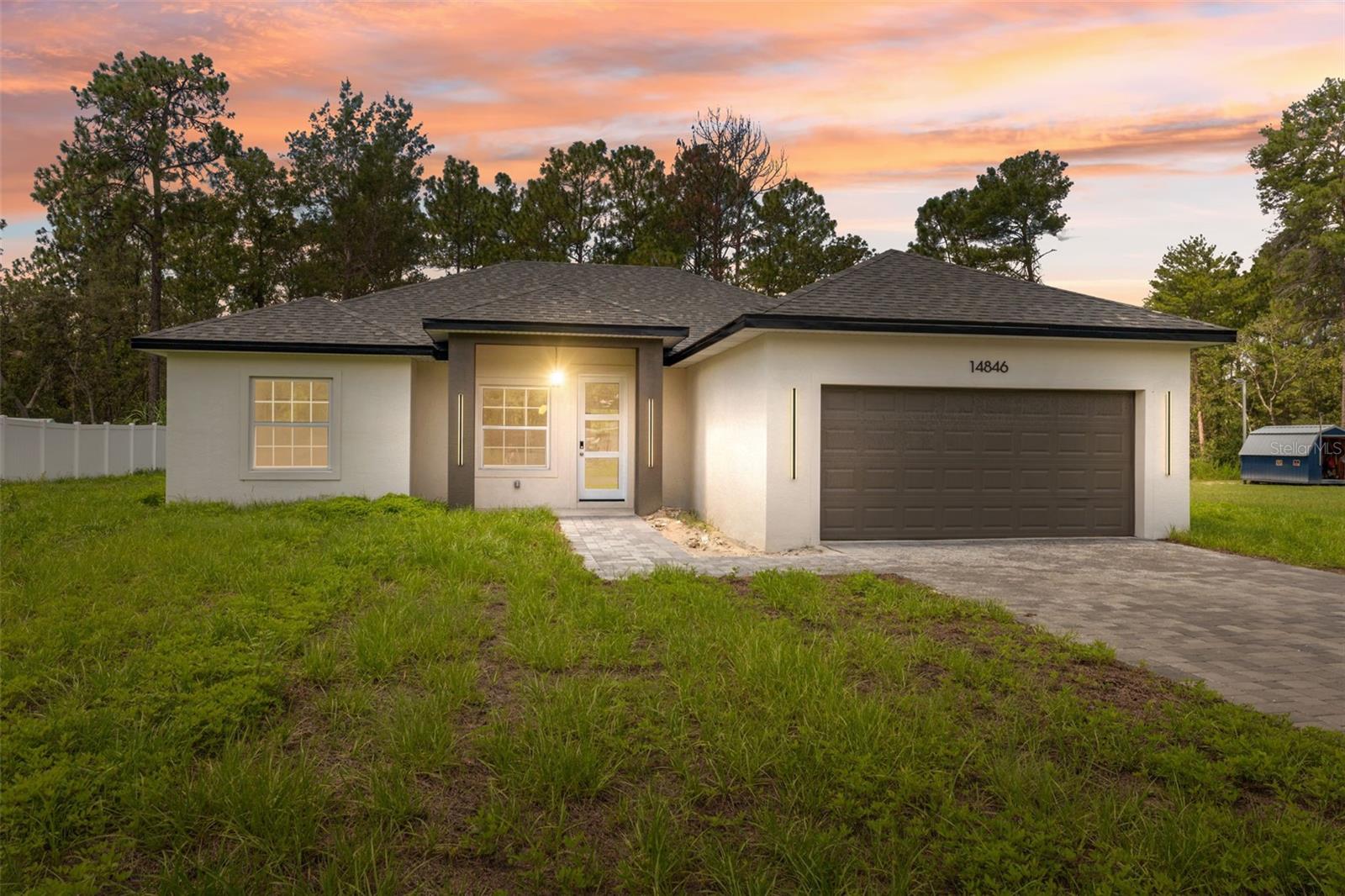 Stunning New Construction Home in Prime Ocala Location!
Welcome to your dream home! This beautifully crafted new construction residence in the heart of Ocala offers the perfect blend of style, comfort, and convenience. With 4 spacious bedrooms and 2 modern bathrooms, this home is designed to meet the needs of today's families and lifestyle.
Step inside to discover an open floor plan that seamlessly connects the expansive living room, dining area, and gourmet kitchen—perfect for entertaining or simply enjoying time with family. The living room features sliding glass doors that flood the space with natural light and provide easy access to the backyard. The kitchen is a chef’s delight, boasting solid wood cabinets, stone countertops, and plenty of room for meal prep and storage.
The primary suite is a true retreat, complete with a walk-in closet and private en-suite bathroom. The additional three bedrooms are generously sized, each offering built-in closets for maximum storage and organization.
Additional features include a 2-car attached garage, quality finishes throughout, and a layout designed for modern living. Located just minutes from major roads and top-rated schools, this home offers both convenience and tranquility in a highly sought-after area.
Don’t miss this incredible opportunity to own a brand-new home in one of Ocala’s most desirable neighborhoods. Schedule your private showing today!
