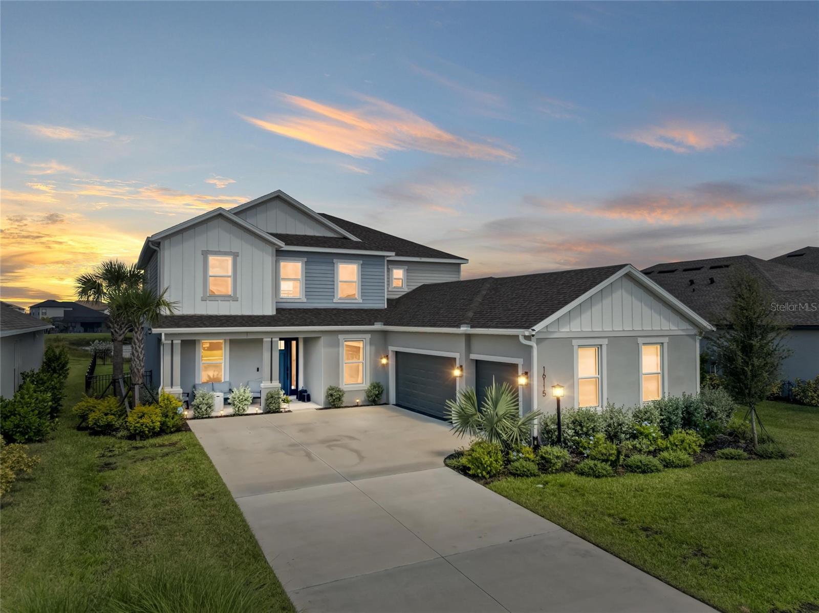 Welcome home to this ABSOLUTELY STUNNING dream home quietly nestled on a breathtaking lake view in the heart of Lakewood Ranch. One of the most sought after models in the area, this Sand Key offers some amazing features and upgrades!!!
Step into luxury living in this spacious 5-bedroom, 4.5-bathroom home located in the desirable Park East at Azario, Lakewood Ranch. This stunning two-story residence features the primary bedroom conveniently situated on the ground floor, offering a private retreat. The home boasts elegant luxury vinyl flooring throughout, creating a seamless flow and modern aesthetic. This modern sleek home has been upgraded from head to toe. Featuring a gorgeous chefs gourmet kitchen with beautiful stone countertops and matte black appliances. Enjoy breathtaking views of the lake as you enjoy your morning coffee out in your extended lanai. No expense spared with this model home! Whole house water filtration provides you with some of the cleanest water on the planet!!
A courtyard driveway is wrapped around an oversized 3-car garage and complete with a custom epoxy floor that's sure to make any car enthusiast want this one!!. Ceiling fans throughout, smart blinds and pre wired ethernet make this one of the smartest homes on the block!!
As a resident of the Number 1 best-selling multigenerational community in the country, you will have access to a wealth of incredible amenities, including a refreshing pool & spa, sand volleyball court, basketball court, a spacious dog park, and a playground. Spend your weekends on the corn hole lawn or the sports field.
Lakewood Ranch is perfectly situated near a variety of world-class shopping, dining, and entertainment options. You will be just moments away from Lakewood Main Street, University Town Center, and the vibrant downtown Sarasota. With easy access to I-75, beautiful Gulf Coast beaches, top-rated schools, and medical facilities, this home offers the perfect blend of luxury, convenience, and community. Don't miss the opportunity to own this exceptional residence that truly embodies the best of Florida living!