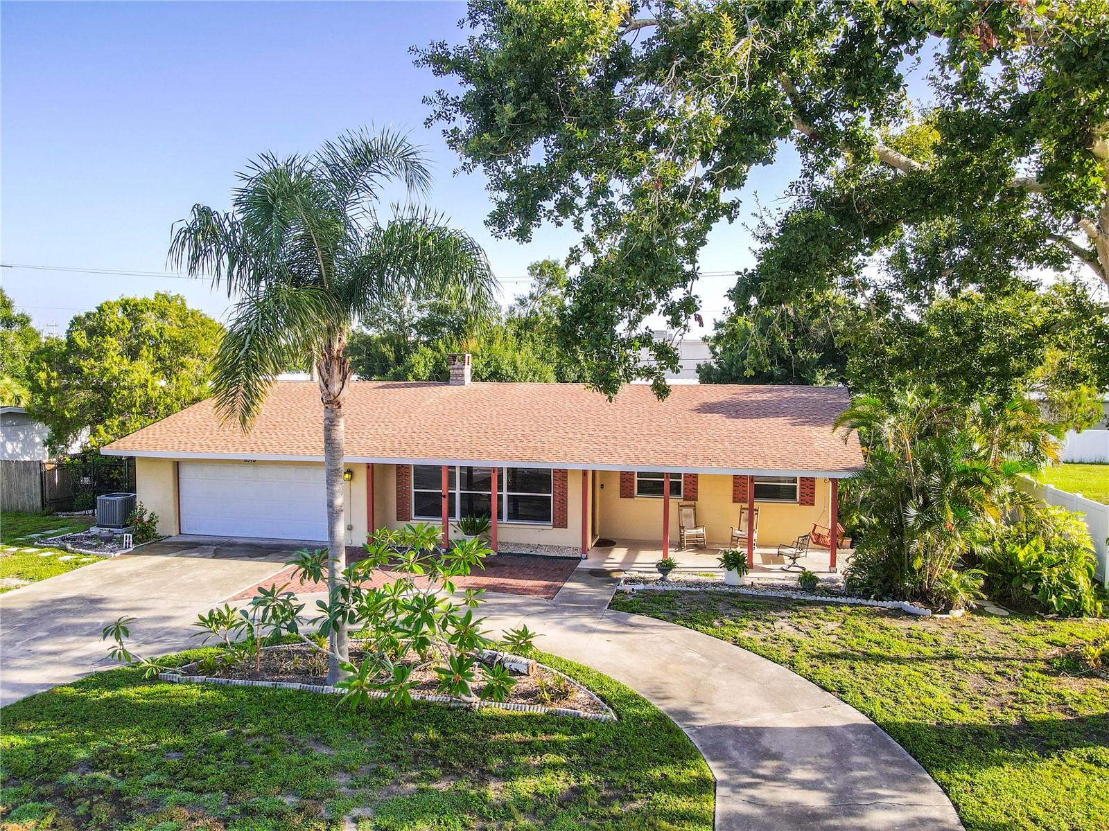 One or more photo(s) has been virtually staged. Live the Florida lifestyle just minutes from the Gulf! This charming 3 bedroom, 2 bathroom home is located less than 6 miles from the sugar-sand beaches of Anna Maria Island—perfect for beach lovers, boaters, and fishing enthusiasts alike. NO HOA or CDD fees and X flood zone for peace of mind! Enjoy your private in-ground pool in the fully fenced yard. ideal for cooling off after a day on the water, and cozy up on cooler evenings by the wood-burning fireplace in the living room. The spacious yard features a sprinkler system and well for easy maintenance. A new roof was installed in 2023, new air conditioner in 2024, and the seller is offering $5,000 toward buyer's closing costs—a rare find in this area! Conveniently located near public boat ramps, restaurants, shopping, and more. Whether you're looking for a full-time residence, vacation home, or investment property, this one checks all the boxes! More photos coming on 7/26/25 Room sizes approximate verify for yourself.