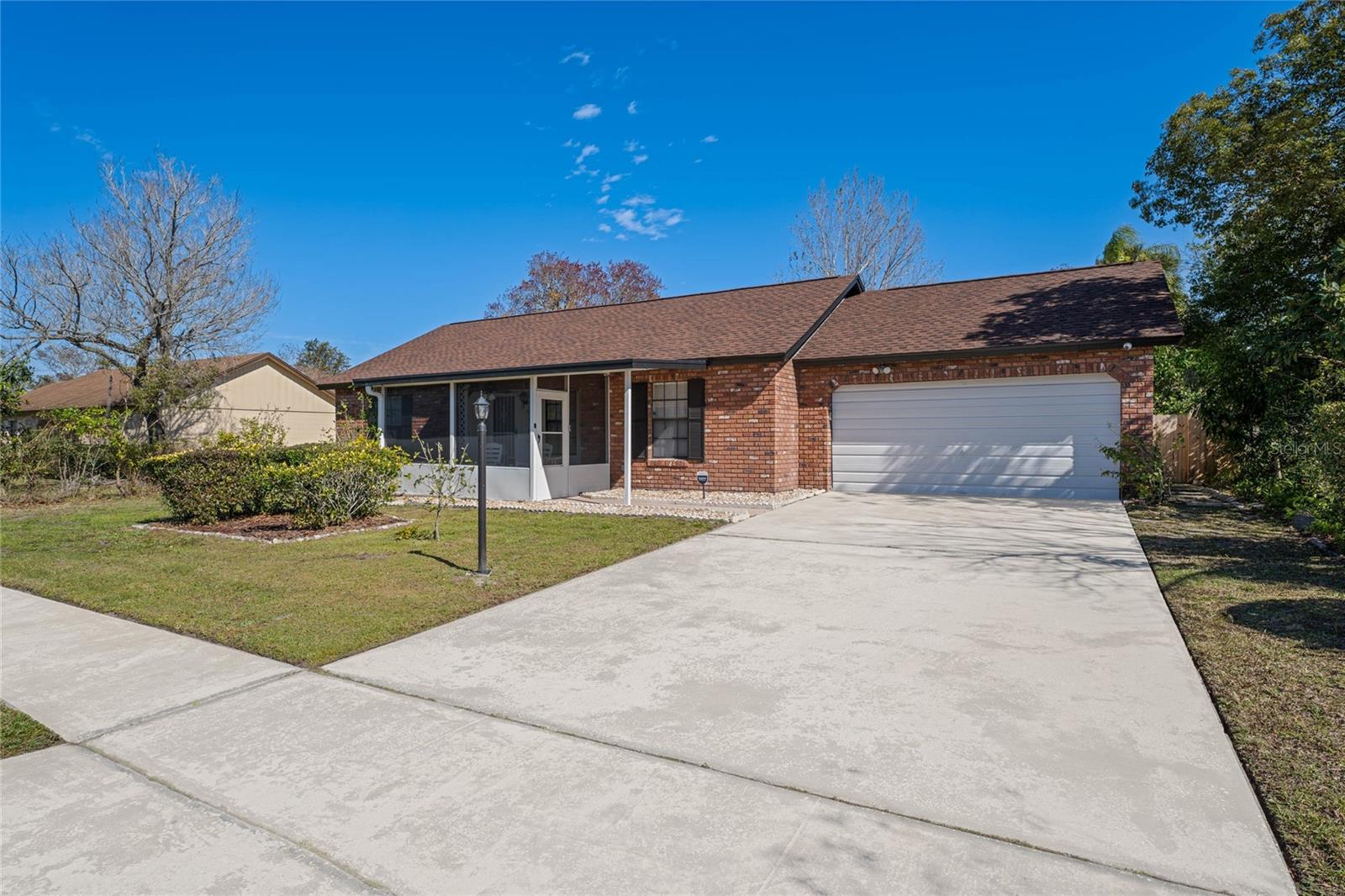 In the heart of Winter Springs lies your next model home or your next short-term cash-flowing business!! This warm, cozy yet spacious home will make you fall in love from the start and that's not just the homestyle screened in front porch w/ rocking chairs! Step inside & discover a wide-open layout w/ spacious bedrooms, gleaming wood-look flooring, & abundant natural light. The primary suite features an en-suite bath, vaulted ceilings, and serene touches that make it a true retreat.
The kitchen features a stylish open concept w/ rich wood cabinetry, and a center island ideal for entertaining. The dining area flows seamlessly into a large screened lanai, overlooking a sweeping backyard—perfect for indoor-outdoor living.
The garage is neatly maintained complete with storage options + washer/dryer.
See it, love it, buy it!! Call NOW & book your appointment to see!