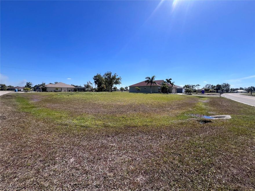 Build your SW Florida dream home in the beautiful growing community, Burnt Store Village. Lot is cleared and located on the corner, with a spacious greenbelt at rear of property and new homes going up all around. Land features Eastern rear exposure and is .24 acres. This upscale community is located on the southern shores of Charlotte Harbor and features a City Water and Sewer, friendly deed restrictions, a resident’s park with basketball court & walking path around the lake and gazebo seating area. There is just one Homeowners Association fee of $275 per year. Dont miss your opportunity to build in this growing community. Community is close to Burnt Store Marina offering public access to its full-service World-Class Marina, plus executive golf course & dining destinations and a Public Boat Ramp for all of your boating needs. The Burnt Store Corridor is a short ride to Punta Gorda and Fort Myers airports. So many fun things to do downtown Punta Gorda with shopping, restaurants, farmers markets, parks, boat ramps and more.