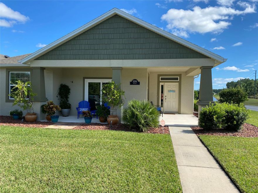 Like new 3 bedrooms, and 2 baths in the Venetian Bay Golf community. Offering captivating views of the lake and fountain. This floor plan features a large island kitchen, stainless appliances, granite countertops, 42'' cabinets, high end custom fixtures and beautiful backsplash. In addition to beautiful laminate and tile floors, custom window treatments, ceiling fans in every room, this amazing home has many additional upgrades that showcase the attention to detail. Also features a screened lanai with beautiful tile floors, garage screen door, a fenced back yard, gutters, and corner lot are just a few of the many wonderful amenities this home offers.  All information is intended to be accurate but is not guaranteed. ;Water: City