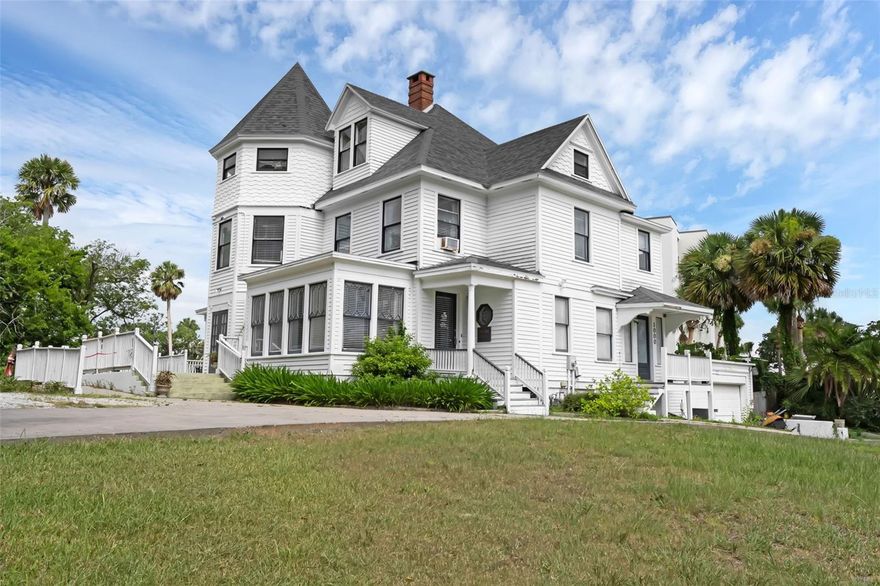 PRICE INPROVEMENT !Historic Victorian Gem with Intracoastal Views | Endless Potential on 1.25 Acres Step into timeless elegance with this iconic three-story Victorian home, famously known as the Hotchkiss Estate a true Daytona Beach landmark with rich history and unmatched character. Originally built by the inventor of the stapler, this home stands as a tribute to craftsmanship, innovation, and old-world charm. Nestled on a 120 x 554 ft lot (approx. 1.25 acres) with breathtaking direct deep water Intracoastal Waterway views, this rare estate offers endless potential for both residential and commercial use. Whether you're dreaming of a grand private residence, a charming bed & breakfast, event venue, or boutique restaurant, this property is ready for its next chapter. Key Features: 5 guest suites (2 with private baths) ideal for guests or hospitality use Expansive master retreat with private living area and outdoor veranda overlooking the water

Fully equipped commercial kitchen - a chef's dream for events or business ventures

Grand formal dining room + butler's pantry - perfect for entertaining

Multiple covered porches, balconies & a sun-filled 10x32 sunroom for enjoying the serene setting

Spacious living areas, including a cozy fireplace and inviting family room

Newer roof in place - interior in need of renovation, offering a customizable opportunity

Location Highlights:

Prime waterfront parcel in the heart of Daytona Beach

Minutes to beaches, shops, dining, and entertainment

Zoned for a variety of uses - residential or commercial possibilities

Whether you restore it to its former glory or reimagine it with your own vision, this property is a once-in-a-lifetime opportunity to own a piece of Daytona's past and shape its future.

Schedule your private tour today and experience the magic of the Hotchkiss Property!

_______________________________________________