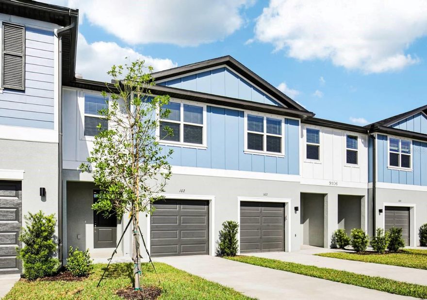 Welcome to Quinn Residences at Moccasin Wallow, a brand-new, maintenance-free rental community, ideally located in Parrish with convenient access to I-75, US-301, and Manatee County’s fastest-growing corridors. The Parrish floor plan offers 1,484 sq ft of thoughtfully designed living space featuring 3 bedrooms, 2.5 bathrooms, and a 1-car garage. The open-concept main level showcases a spacious living and dining area, a contemporary kitchen with a large center island, quartz countertops, stainless steel appliances, and ample cabinet space—perfect for everyday living and entertaining. Upstairs, the primary suite features a walk-in closet and en-suite bath, while two additional bedrooms and a conveniently located laundry area provide flexibility for guests, family members, or a home office setup. The townhome includes a fenced-in patio, ideal for added privacy and pet-friendly outdoor space. Residents will enjoy access to the future community amenities including a resort-style pool, clubhouse, pickleball court, playground, and dog park. Pet-friendly community (restrictions apply). Multiple lease terms available. Schedule your private showing today.