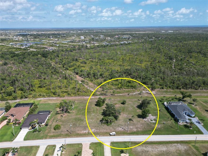 This Oversized Lot is located in the highly desirable, deed-restricted community of Rotonda West, offering the perfect combination of peace, privacy, and coastal convenience. The property backs up to state-controlled land, ensuring a serene natural backdrop with no rear neighbors—just the quiet sounds of nature and abundant Florida wildlife. Enjoy life just minutes from the pristine beaches of Boca Grande and Manasota Key, where you’ll find white sands, turquoise waters, and some of the best boating and fishing in the area. Golf lovers will appreciate that Rotonda West features 6 beautifully maintained golf courses, all open to the public—no membership required—so you can enjoy a round anytime without long-term commitments. With well-maintained surroundings, community standards, and easy access to the best of Southwest Florida, this is an ideal spot to build your dream home in a peaceful yet vibrant setting. Could be paired with the lot next door to form a true estate home site.