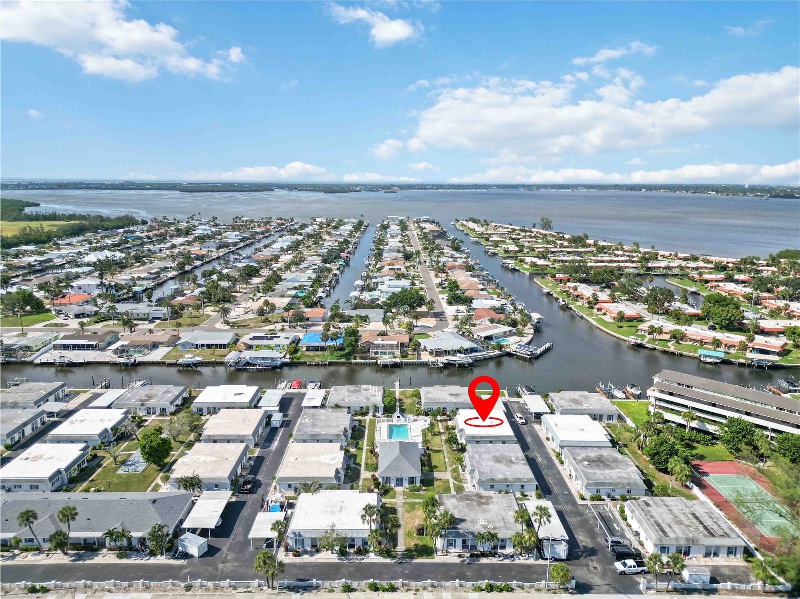 Welcome to 9717 Santa Maria Court, where coastal living meets exceptional value just minutes from the Gulf. Situated in a well-maintained waterfront community, this residence offers the sought after proximity to Southwest Florida’s beaches and boating lifestyle without the premium price of island living. Recently rebuilt following last year’s hurricanes, this condominium features a comprehensive list of high-quality upgrades that bring peace of mind and modern comfort. The interior has been entirely refreshed with fire-retardant insulation, new drywall, fresh paint, and all-new interior doors with updated hardware. The HVAC system includes brand-new air ducts, while the kitchen has been fully renovated with new cabinetry, quartz countertops, a new dishwasher, and a new oven range with built-in air fryer. Additional improvements include a new water heater, updated copper plumbing fixtures, new bathroom vanities and lighting, upgraded electrical outlets, and new baseboards throughout. The community is thoughtfully designed to enhance your lifestyle, featuring boat docks with water and electric service, a private kayak launch, and a pet-friendly policy for both dogs and cats. An exceptional bonus for future owners is the flood insurance coverage in place for personal property up to $87,000 through July 2027, complementing the major flood policy already carried by the condominium association. Monthly fees are all-inclusive, covering flood and liability insurance, building and grounds maintenance, lawn care, water, sewer, garbage, cable TV, and high-speed internet. Whether you're seeking a full-time residence or a seasonal retreat, 9717 Santa Maria Court offers a rare opportunity to enjoy waterfront living, thoughtful upgrades, and true peace of mind all in a premier location near Florida’s best beaches, without the cost of island ownership.