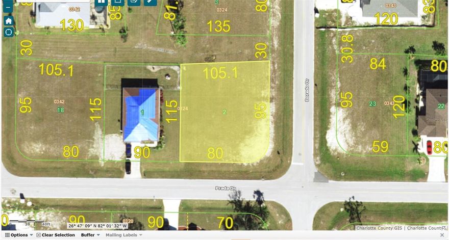 Don’t miss this exceptional opportunity to own a spacious 0.28-acre double corner lot in the desirable Deed Restricted Burnt Store Village neighborhood of picturesque Punta Gorda. This generously sized parcel offers plenty of space to design and build the home of your dreams. Whether you’re planning a family residence, a vacation retreat, or an investment property, this lot provides the perfect canvas for your vision.  Public water and sewer are available, giving you the flexibility to connect when you build. The lot is also located in a “no scrub jay” zone, meaning you won’t face restrictions related to protected bird species—making development smooth and hassle-free. This Burnt Store Village lot is located in a deed-restricted community offering a peaceful, family-friendly atmosphere. Enjoy the walking path around the lake, picnic areas, and a playground—perfect for outdoor recreation. The lot is conveniently close to Burnt Store Marina, the largest deep-water marina in Southwest Florida, featuring wet slips, dry storage, a boat ramp, and the Burnt Store Marina Golf & Activity Club. With easy access to US 41, you’re just a short drive from Downtown Punta Gorda, where you can enjoy local shopping, fine and casual dining, and live entertainment.