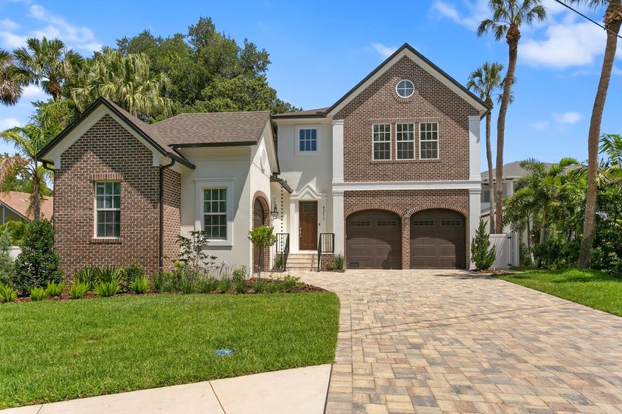 Newly completed brand new home in sought after Beach Park, just two blocks from Swann Circle. Built by Adobe Homes, this Charleston inspired home features a breezeway entry with a side porch and a gorgeous foyer leading you into an open floor plan. 10' ceilings, hurricane impact windows, custom woodworking and smooth drywall throughout. The downstairs includes a formal dining room, antique wine room, built-in elevator shaft, mudroom, a detached guest suite (could be a great gym), and an expansive paved lanai with a built-in outdoor kitchen. A stunning kitchen highlights custom cabinetry, Wolf & SubZero appliances, a wine fridge and an impressive butler’s pantry. Heading upstairs, you are greeted by a large loft space with custom built-ins. A foyer leads you in to a luxurious master retreat with 2 large walk-in closets and a beautiful master bathroom with separate vanities and a large wet room complete with a free-standing tub and shower. There are 4 additional bedrooms upstairs, all with private ensuite bathrooms. Upstairs laundry room. The backyard is lush with landscaping and provides privacy from neighbors. Epoxy floors in the three-car garage. Pre-wire for audio and cameras. Optional wiring for Whole House Generator and/or Tesla Charger. Smart features and security package. 1 year home warranty.