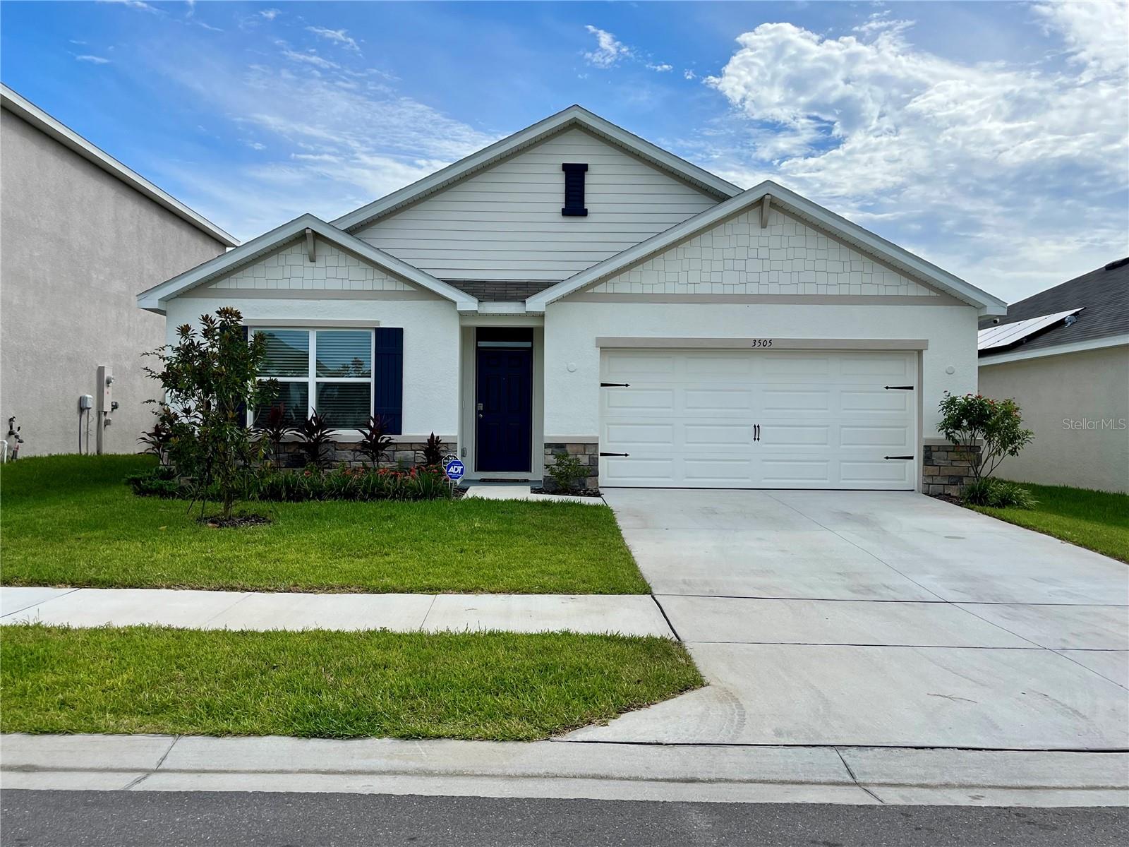 Welcome to this stunning 2025-built smart home in the beautiful Farm at Varrea community of Plant City! This DR Horton Cali model offers 4 spacious bedrooms, 2 bathrooms, and 1,828 sq ft of thoughtfully designed living space. The open-concept layout features an island kitchen with quartz countertops, a walk-in pantry, and a kitchen/dining combo with an additional eating space. Enjoy a split floor plan with ceramic tile and carpet throughout, a large primary suite with a walk-in closet, double vanities, and a spacious bathroom. There's plenty of storage, plus a large laundry room for added convenience. The Farm at Varrea is packed with resort-style amenities including a sparkling pool with a slide, fitness center, basketball court, playground, dog park, and scenic walking trails. Located in a peaceful rural area, yet just minutes from I-4 for an easy commute. Plant City is famously known as the Winter Strawberry Capital of the World — come enjoy small-town charm with modern living!