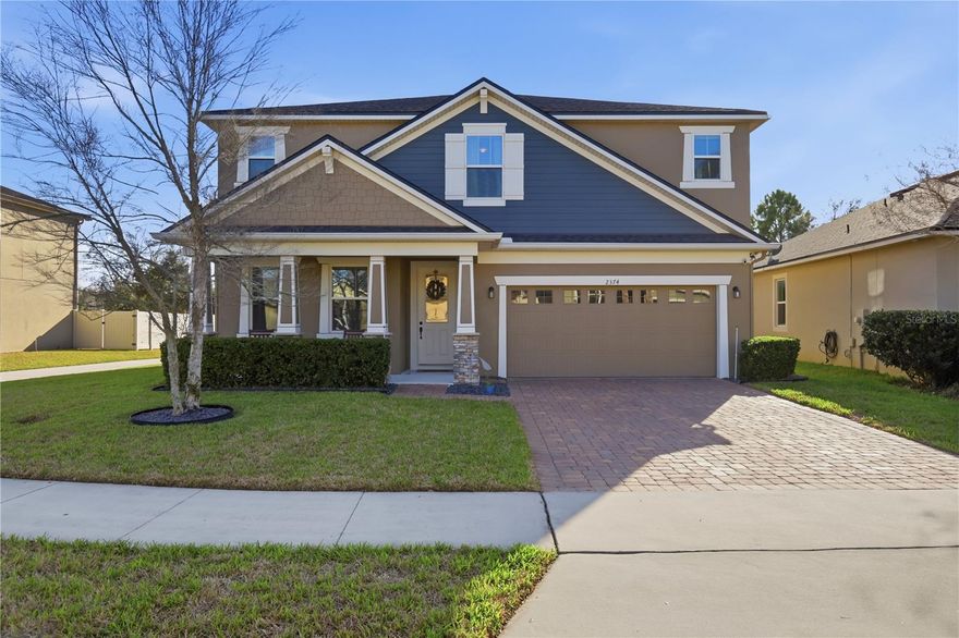 Welcome to 2374 Kennington Cove in the sought-after Bentley Green community, where comfort, space, and convenience come together.

Built in 2017, this home still feels fresh and like new. As you step inside, you immediately notice how light and bright the interior feels. The flexible space at the front of the home offers endless possibilities — a home office, playroom, or second sitting area — with soft carpet underfoot that adds warmth and comfort.

Continue down the hall and the home opens beautifully into the main living areas. Laminate flooring flows throughout the kitchen, dining, and living room, creating a seamless and inviting space for everyday living and entertaining. The kitchen is the heart of the home, featuring quartz countertops, a large island perfect for gathering, and a walk-in pantry that keeps everything organized and within reach.

Upstairs, all four bedrooms are thoughtfully positioned for privacy. A spacious loft provides additional living space — ideal for movie nights, a study area, or a quiet retreat. The primary suite offers room to unwind, complete with a large walk-in closet and an en suite bathroom featuring dual sinks and walk-in shower. The additional bedrooms are comfortably sized with carpet for a cozy feel.

Step outside and you’ll find a yard designed for making memories — perfect for kids to play, ride bikes, or enjoy time outdoors. The home has been well loved by its current owners and is ready to offer that same warmth to its next chapter.

Living in Bentley Green means enjoying access to a community pool while being just minutes from everyday conveniences. Shopping centers, coffee shops, and local eateries are within walking distance, and I-4 is only a five-minute drive, making commuting simple and convenient. Plus, Stetson University and award-winning downtown DeLand are less than 10 minutes away, offering that charming small-town feel with year-round events, local boutiques, and dining.

This is more than just a house — it’s a place to settle in, spread out, and feel at home.